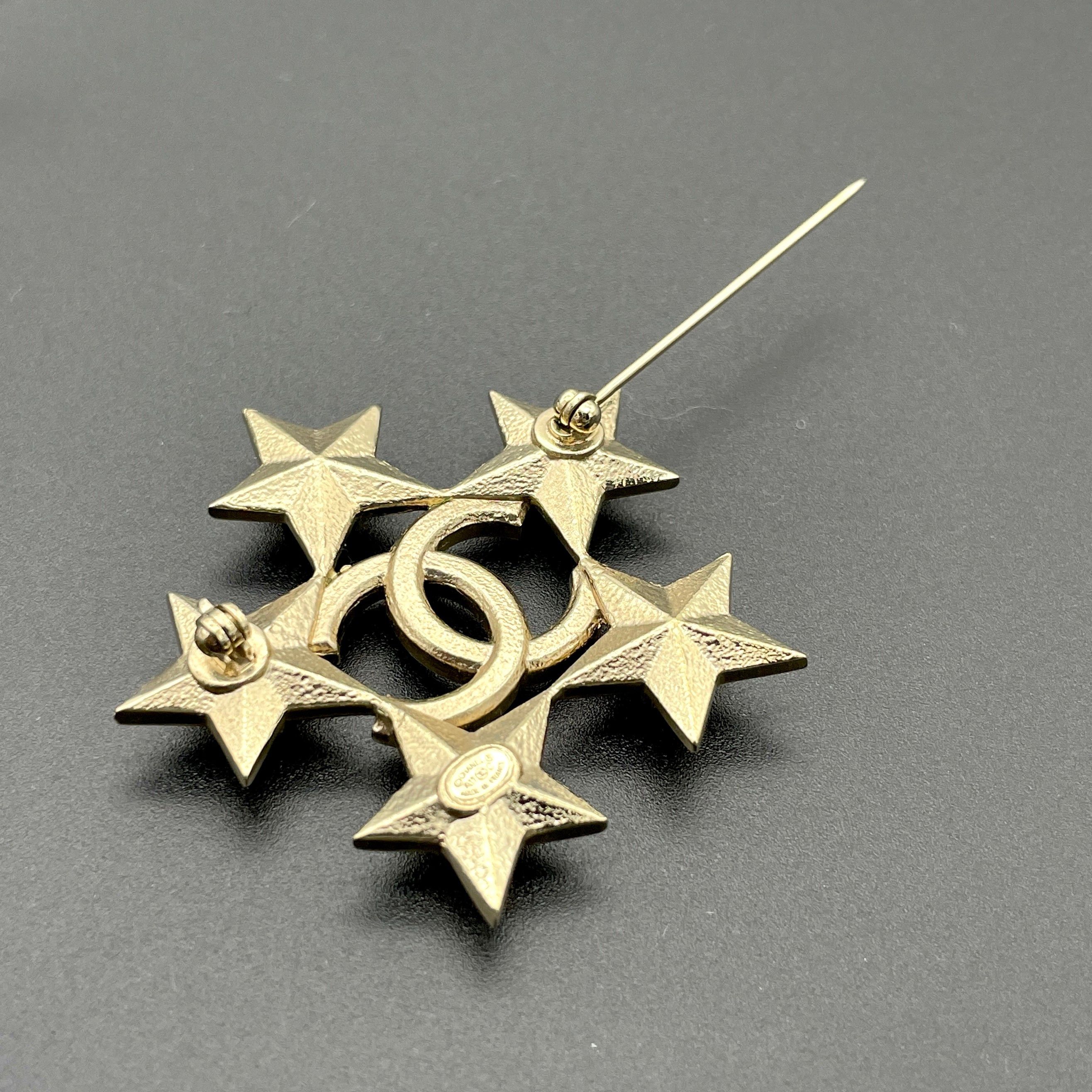 Chanel Chanel Star Cocoma Line Stone Brooch A17C Size ONE SIZE - 7 Thumbnail