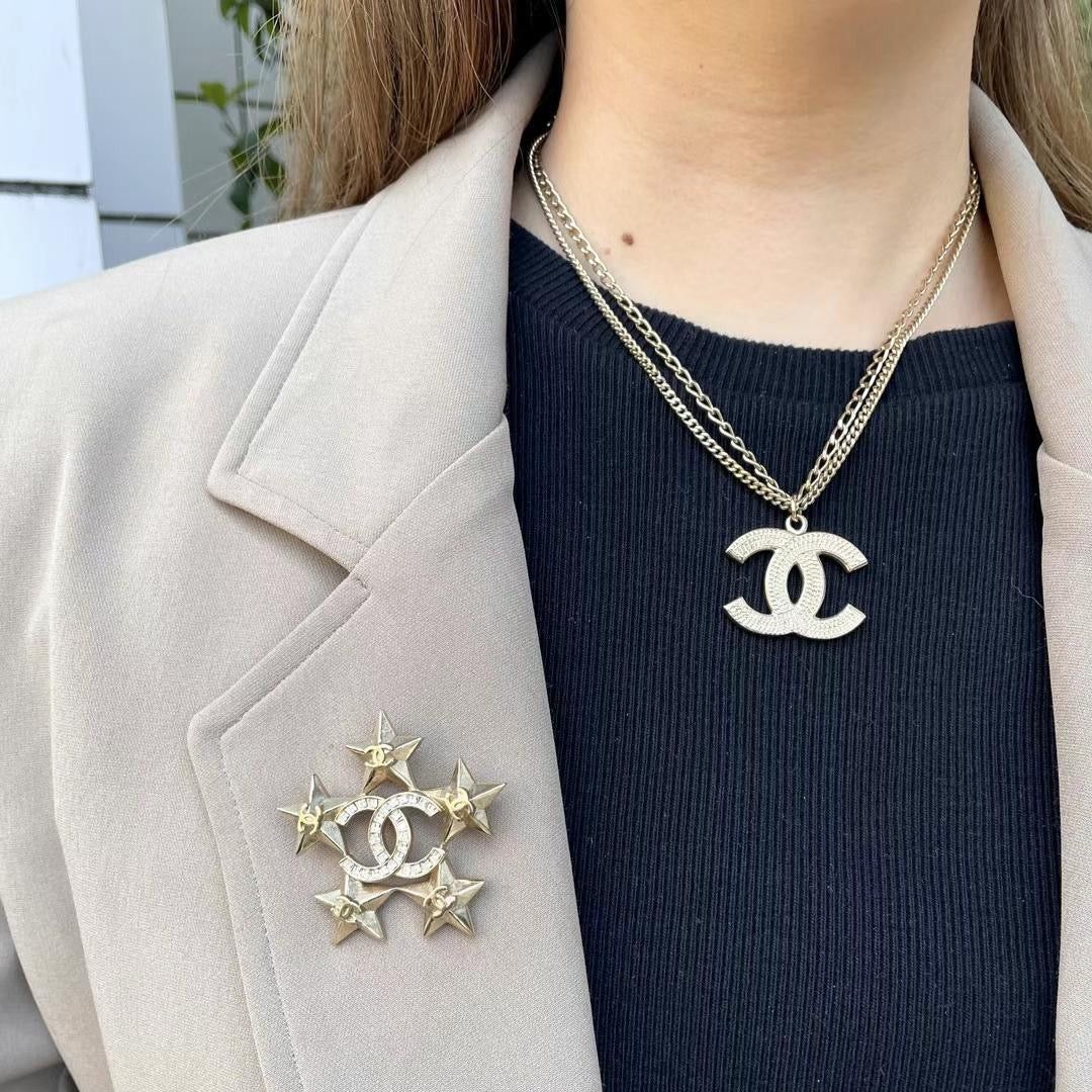 Chanel Chanel Star Cocoma Line Stone Brooch A17C Size ONE SIZE - 2 Thumbnail