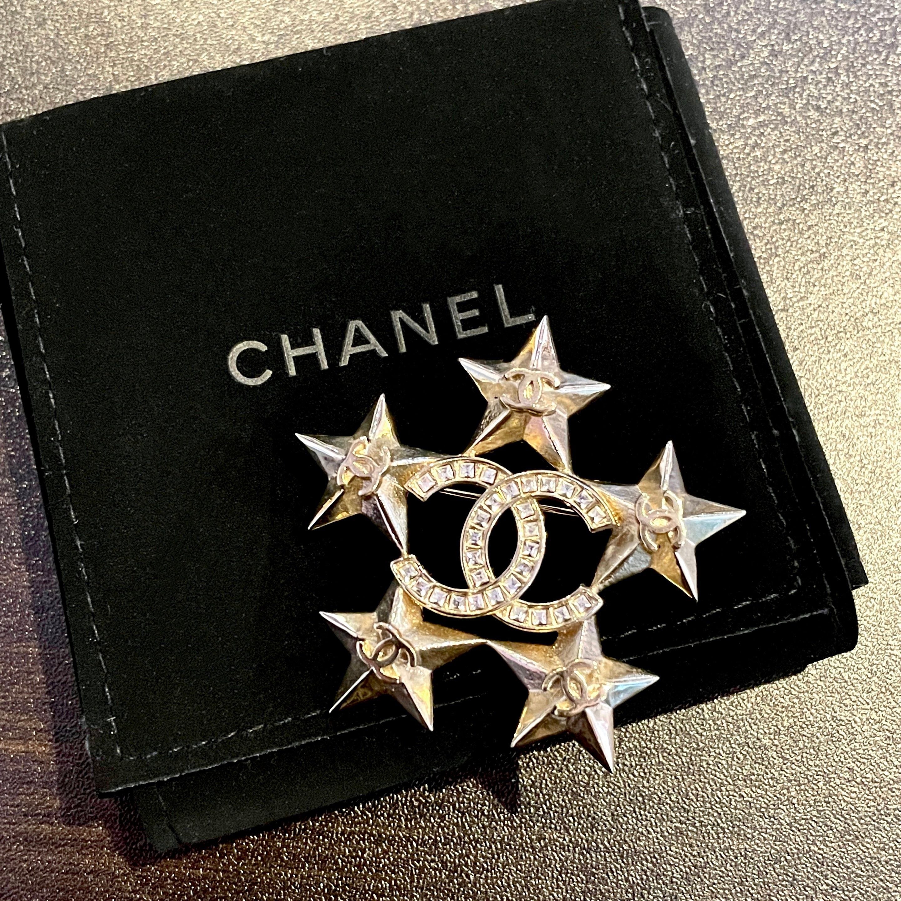 Chanel Chanel Star Cocoma Line Stone Brooch A17C Size ONE SIZE - 3 Thumbnail