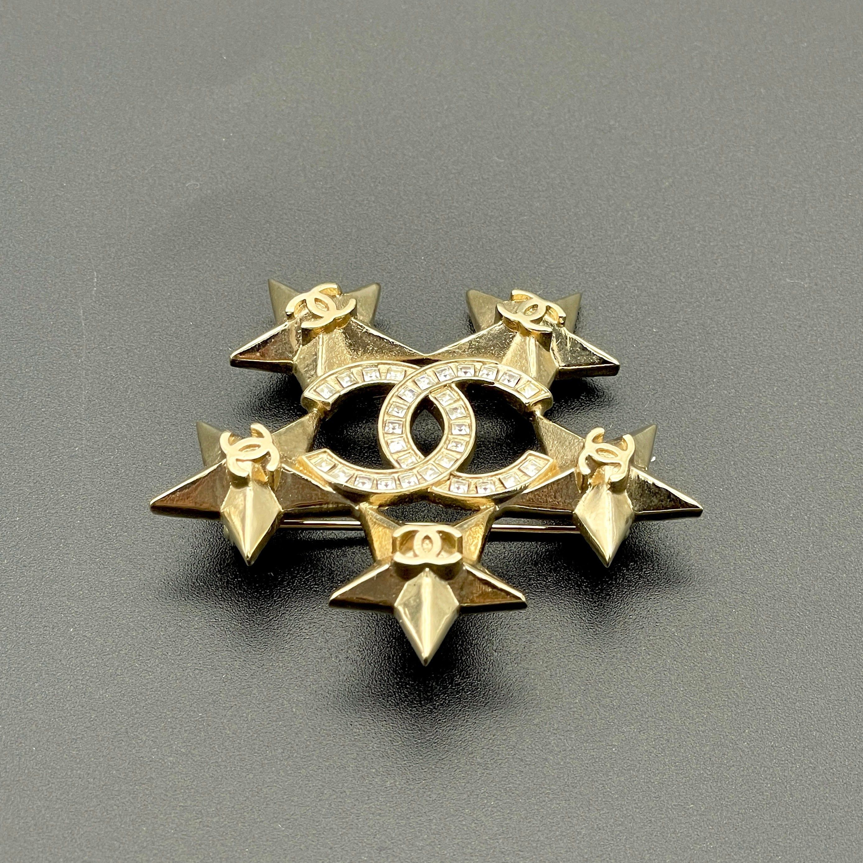 Chanel Chanel Star Cocoma Line Stone Brooch A17C Size ONE SIZE - 6 Thumbnail