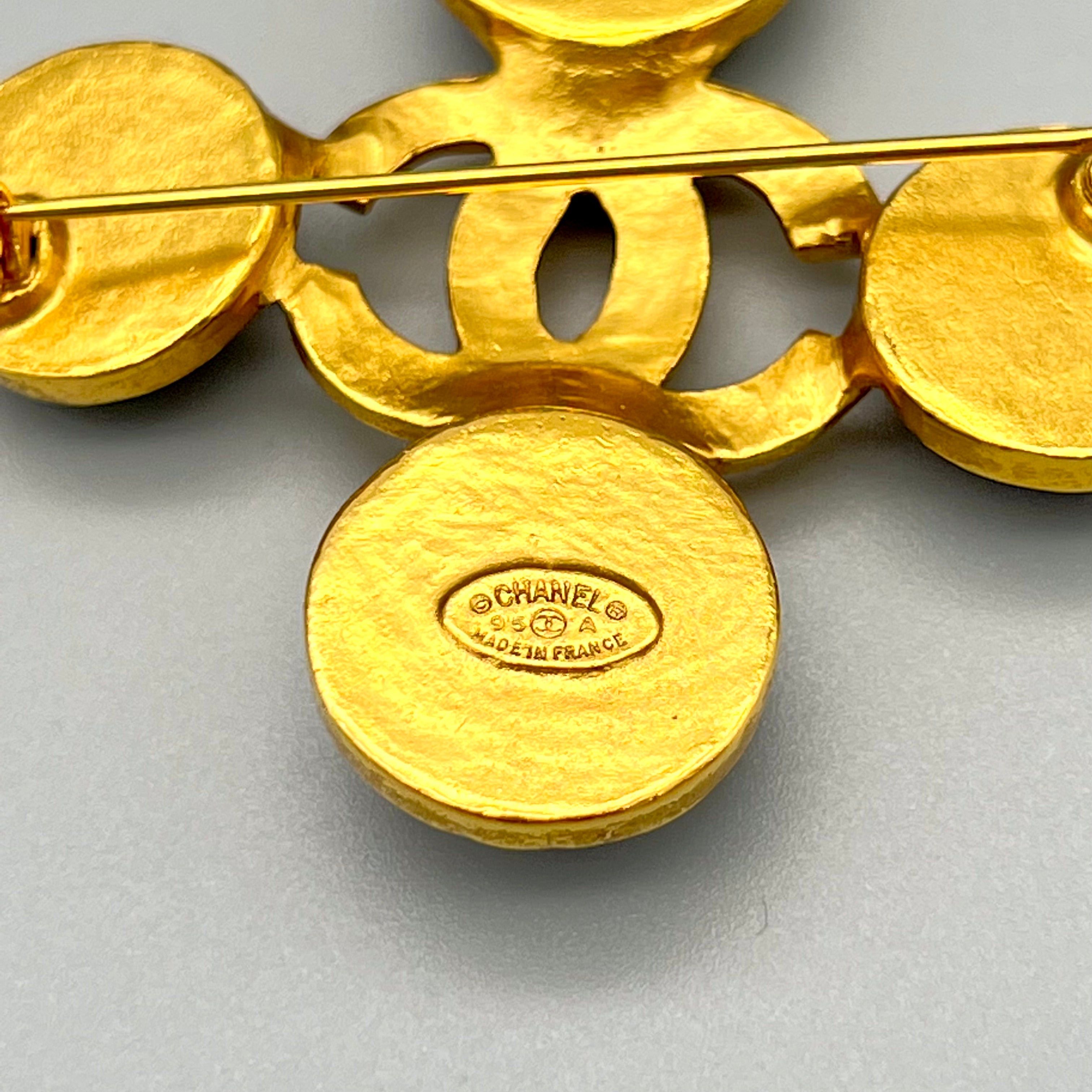 Chanel Chanel Coco Mark Color Stone Brooch 95A Size ONE SIZE - 8 Thumbnail