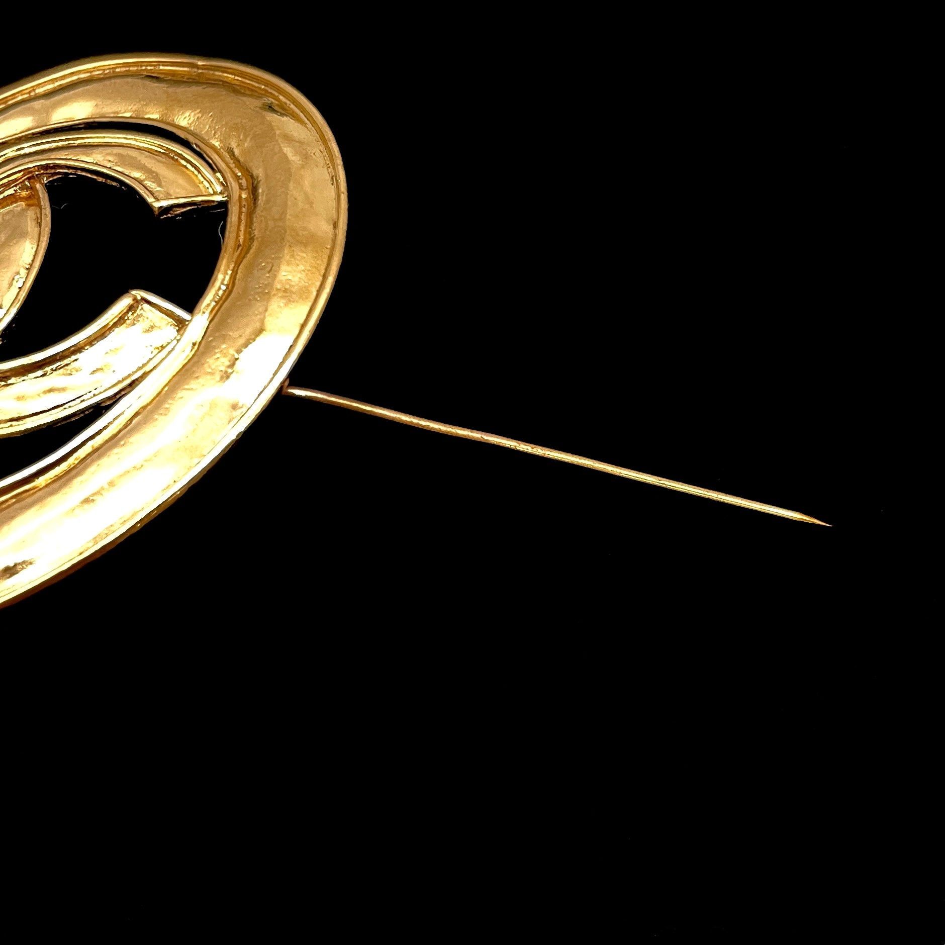 Chanel Chanel Jumbo Ring Coco Mark Brooch Gp 94P Size ONE SIZE - 6 Thumbnail