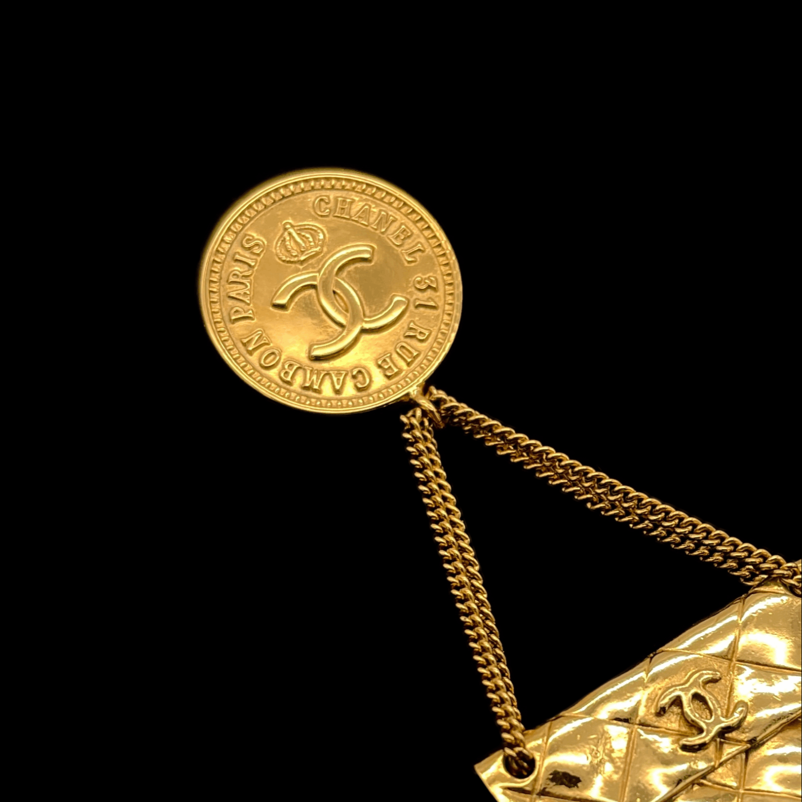 Chanel Chanel Matriceco Mark Bag Mochif Brooch 93P Size ONE SIZE - 6 Thumbnail
