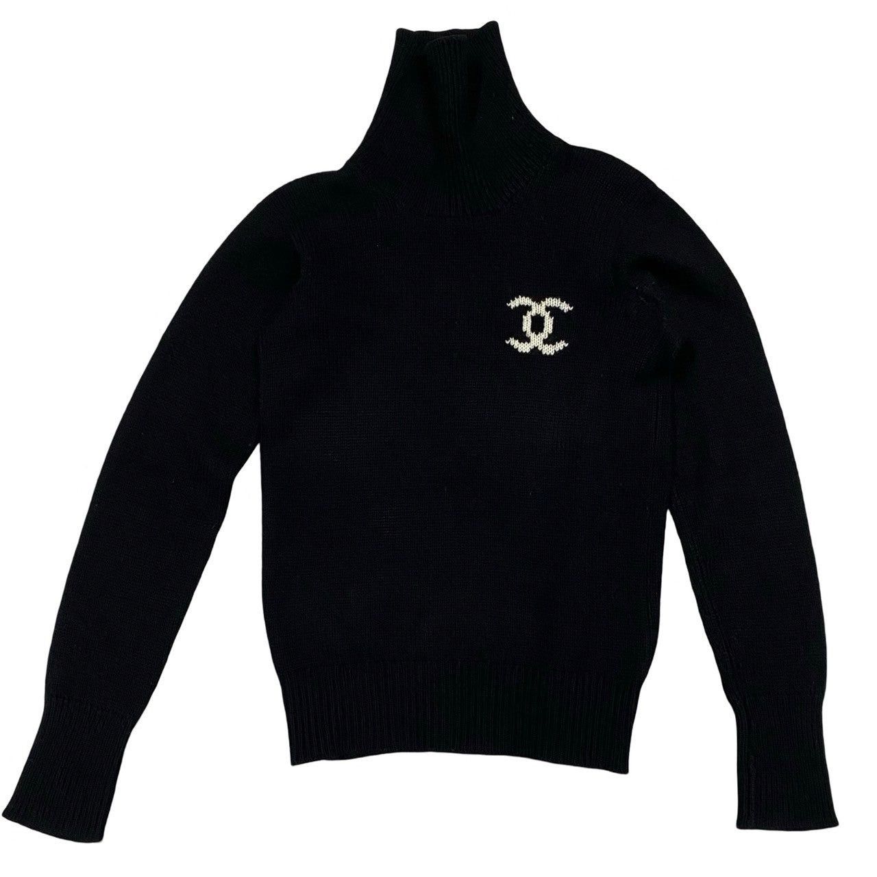 Chanel Chanel Other Black Cashmere Size ONE SIZE - 3 Thumbnail