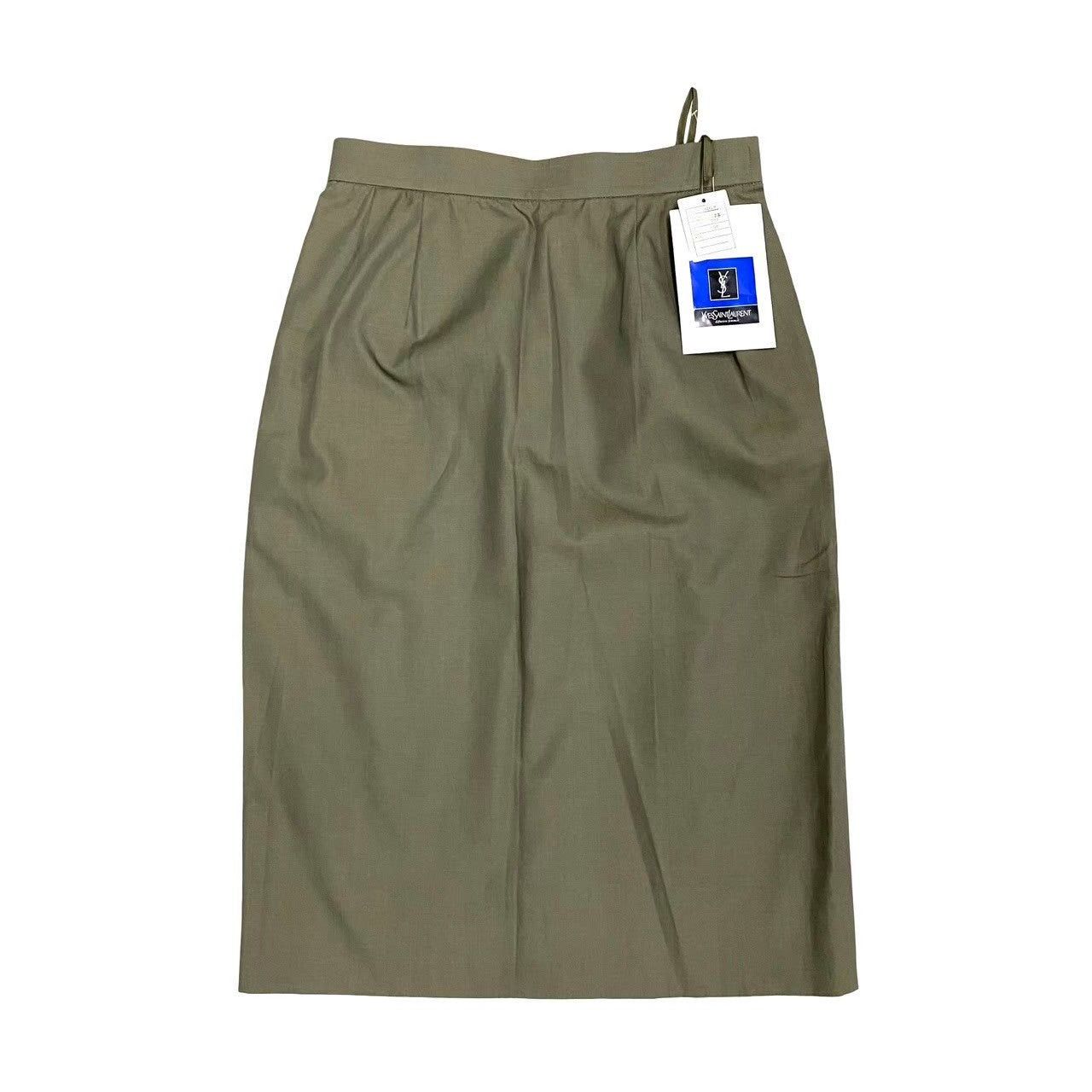 Yves Saint Laurent Yves Saint Laurent Green Cotton Size ONE SIZE - 8 Thumbnail