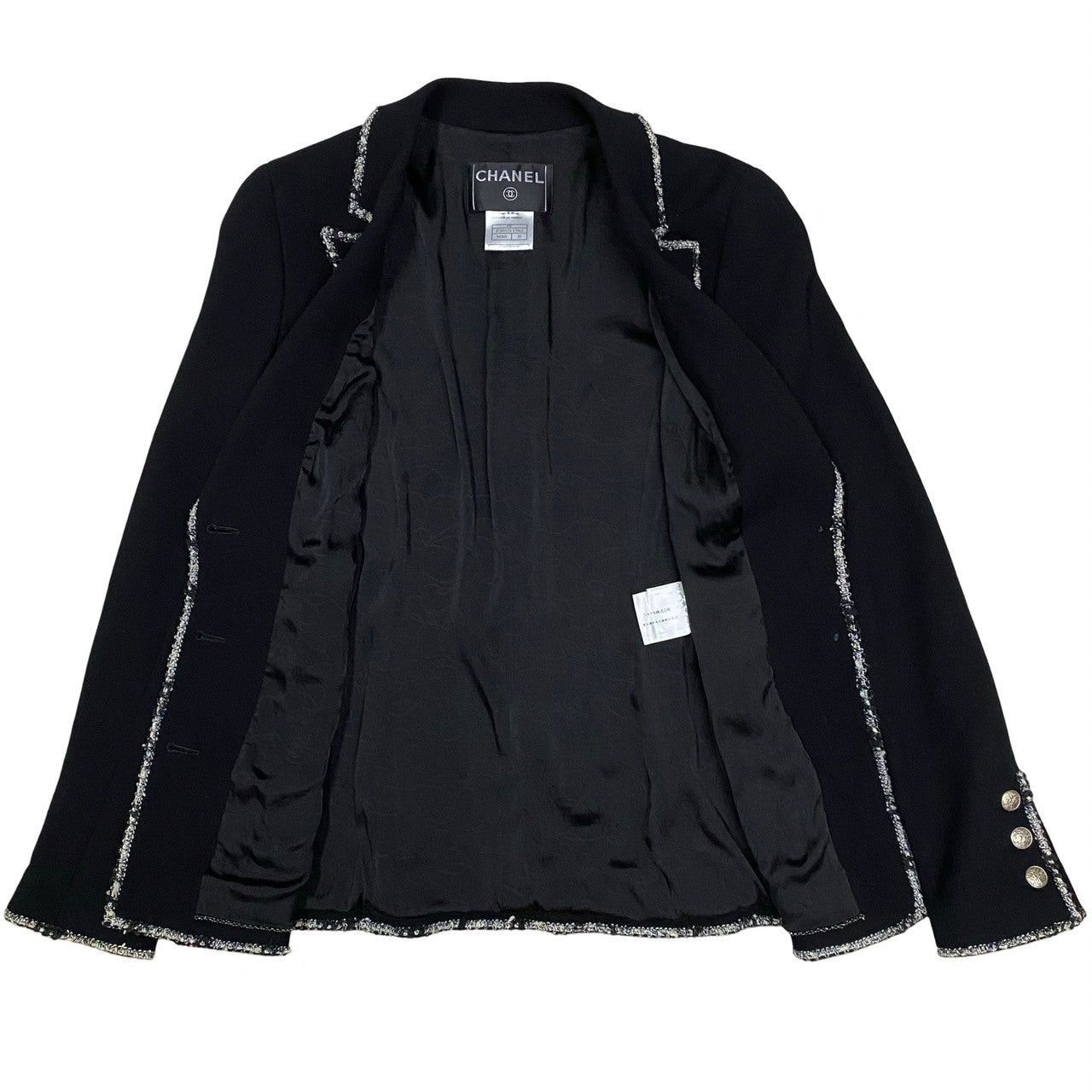 Chanel Chanel Black Wool Size ONE SIZE - 5 Thumbnail