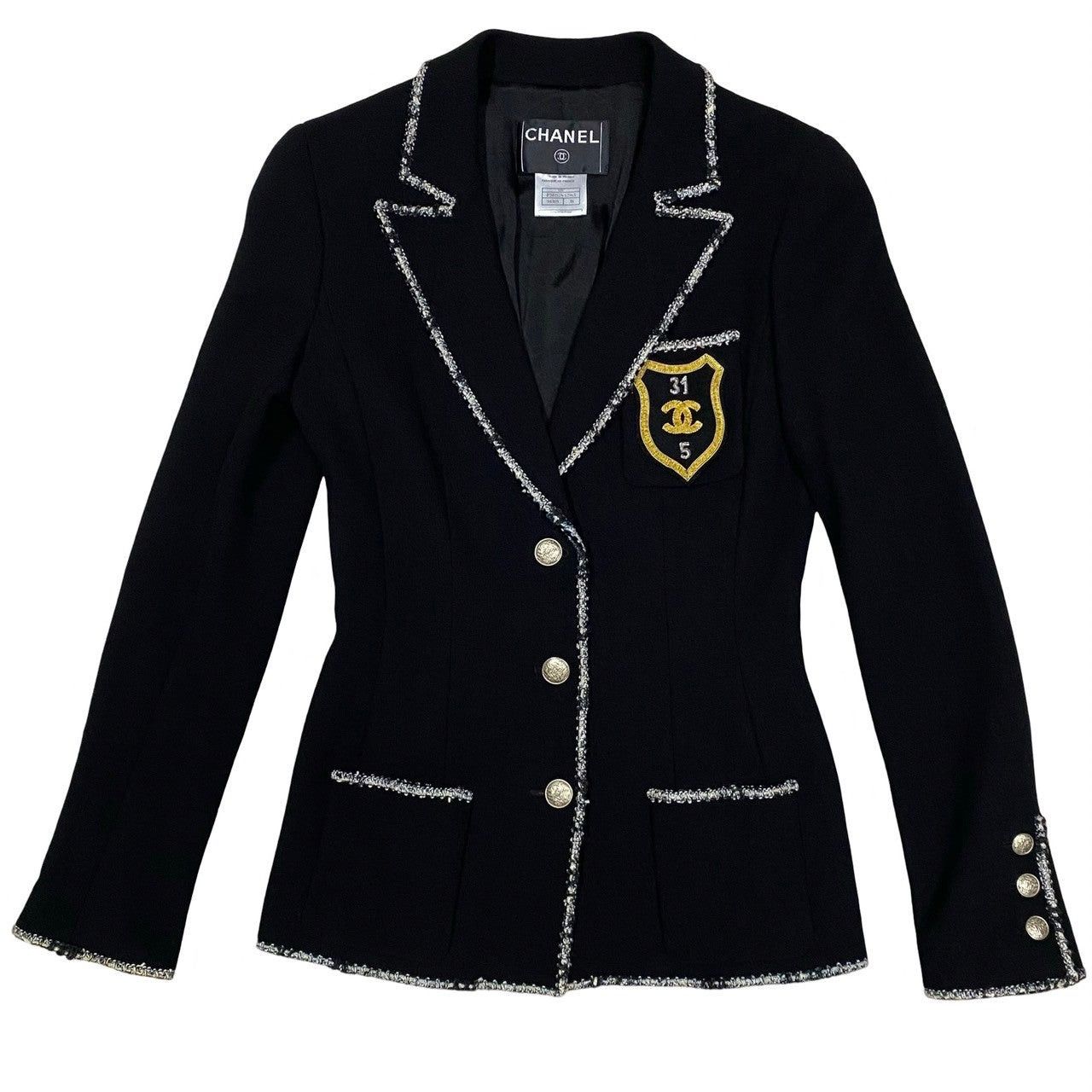 Chanel Chanel Black Wool Size ONE SIZE - 2 Thumbnail