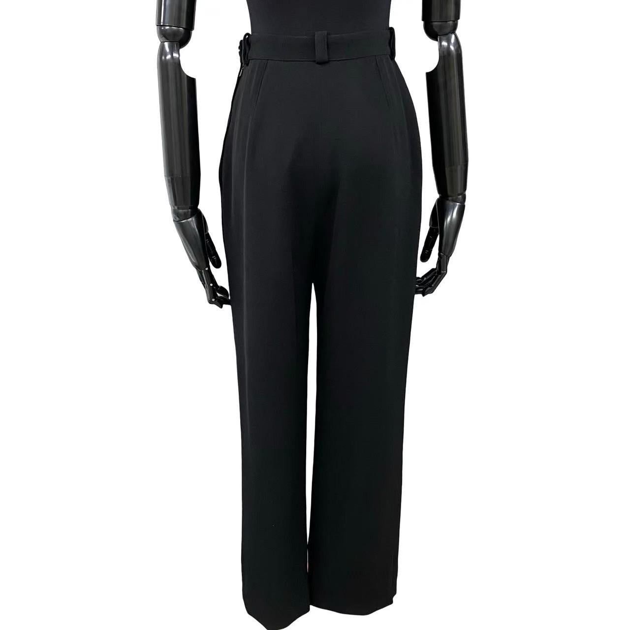 Chanel Chanel Black Wool Size ONE SIZE - 2 Thumbnail