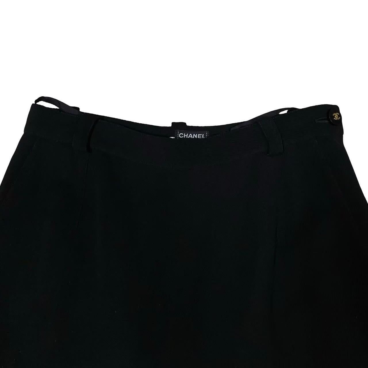 Chanel Chanel Black Wool Size ONE SIZE - 5 Thumbnail