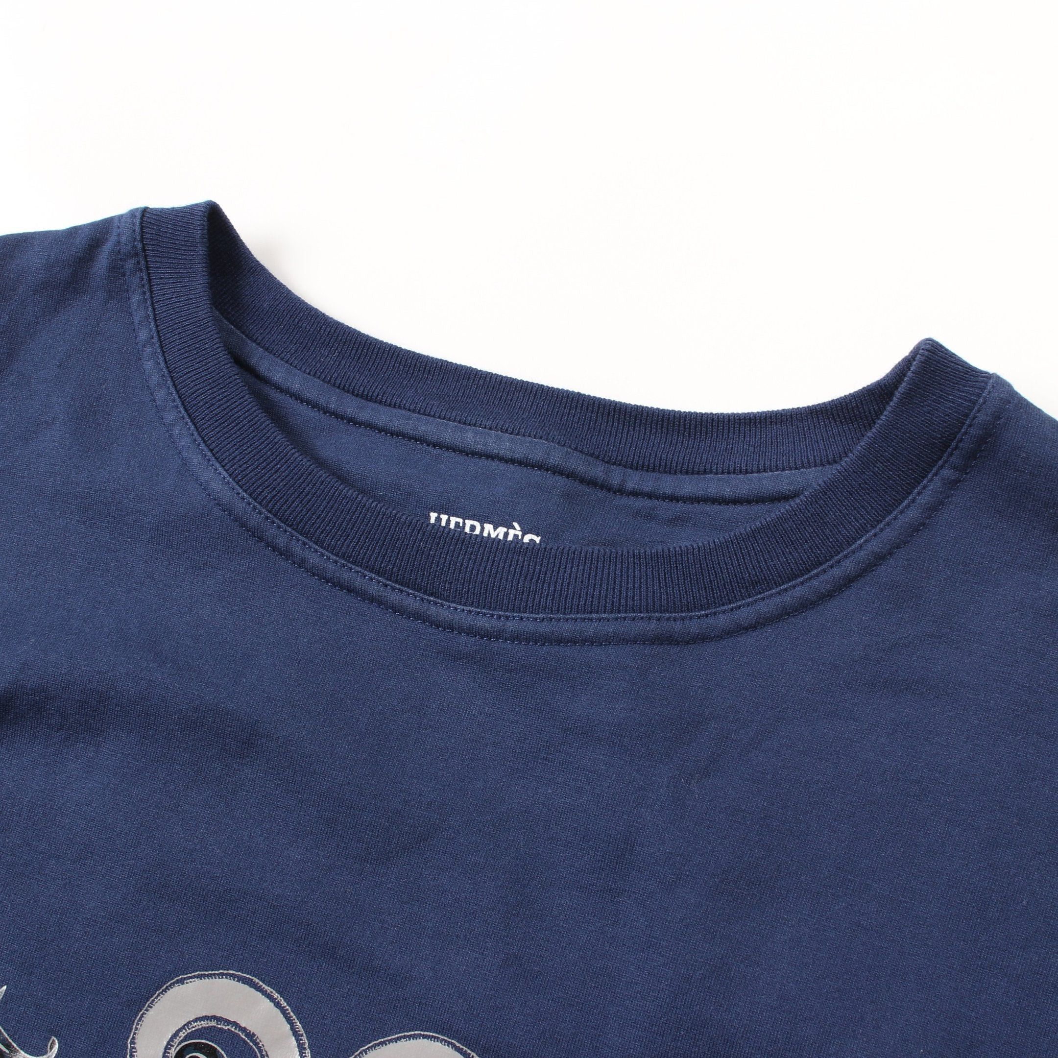 Hermes Hermes L'Instrvction Dv Roy T-Shirt Crew Neck Cotton Navy 21Ss Size ONE SIZE - 6 Thumbnail