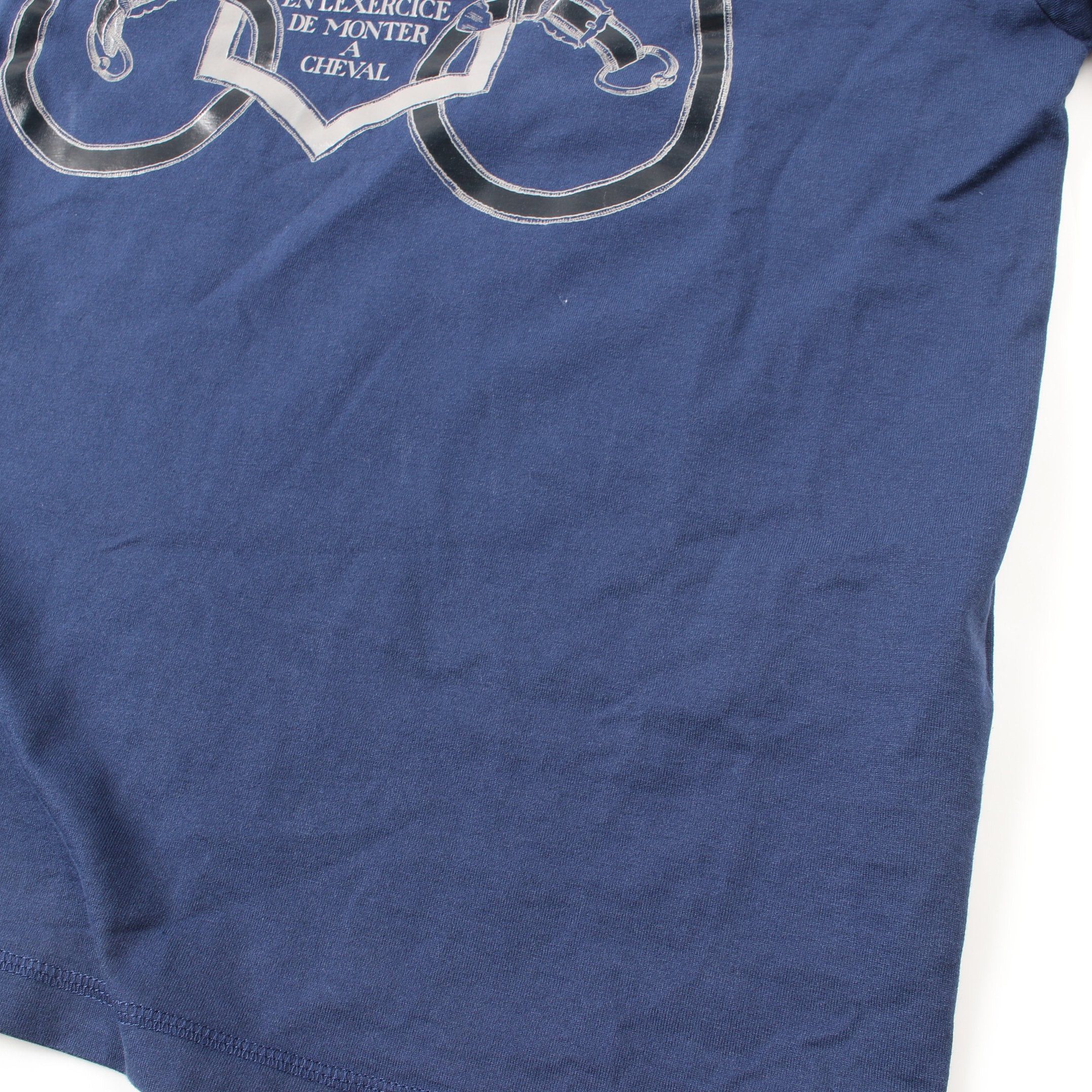 Hermes Hermes L'Instrvction Dv Roy T-Shirt Crew Neck Cotton Navy 21Ss Size ONE SIZE - 8 Thumbnail