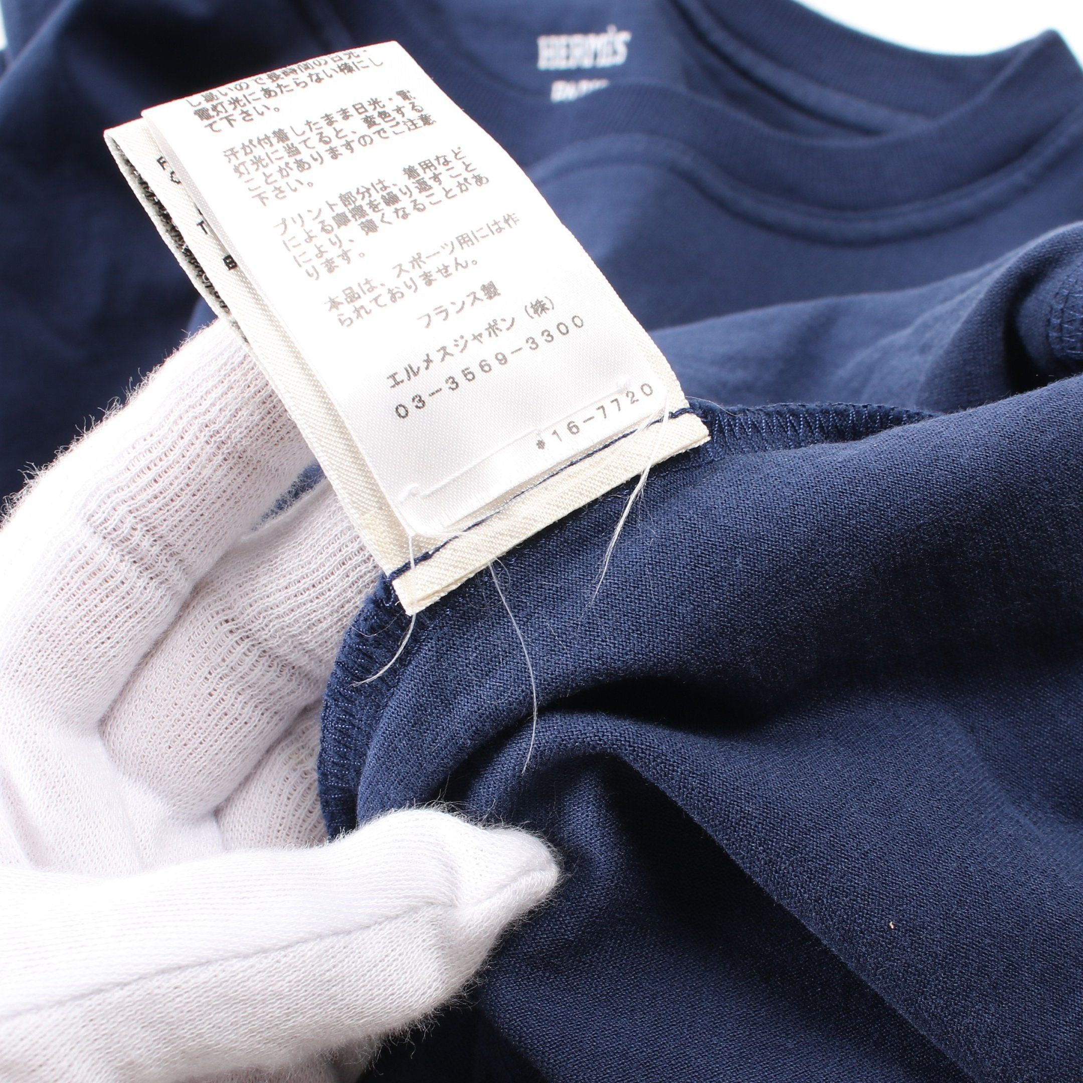 Hermes Hermes L'Instrvction Dv Roy T-Shirt Crew Neck Cotton Navy 21Ss Size ONE SIZE - 5 Thumbnail