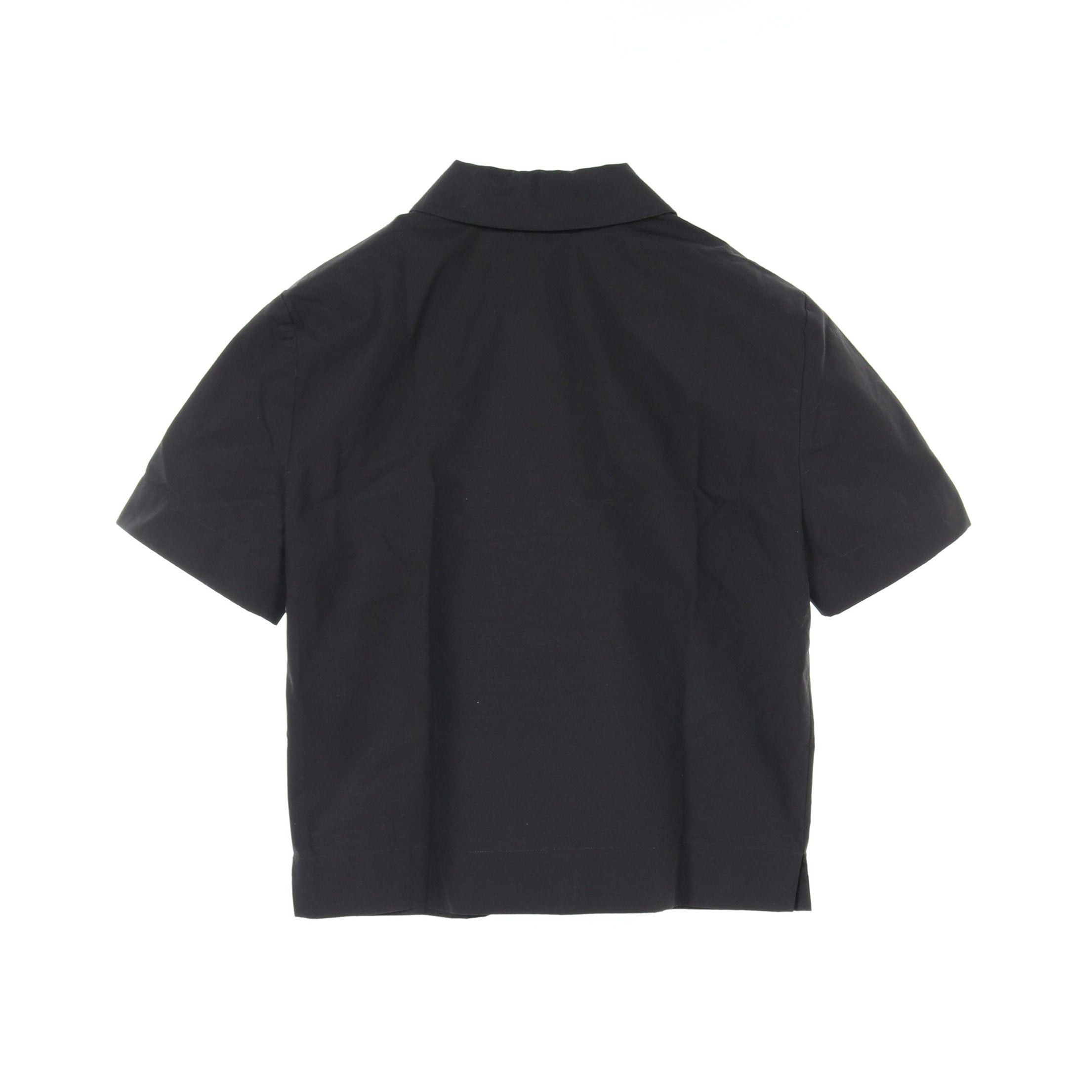 Fendi Fendi Half Zip Cut And Sew Short Sleeve Cotton Leather Black Size ONE SIZE - 2 Thumbnail