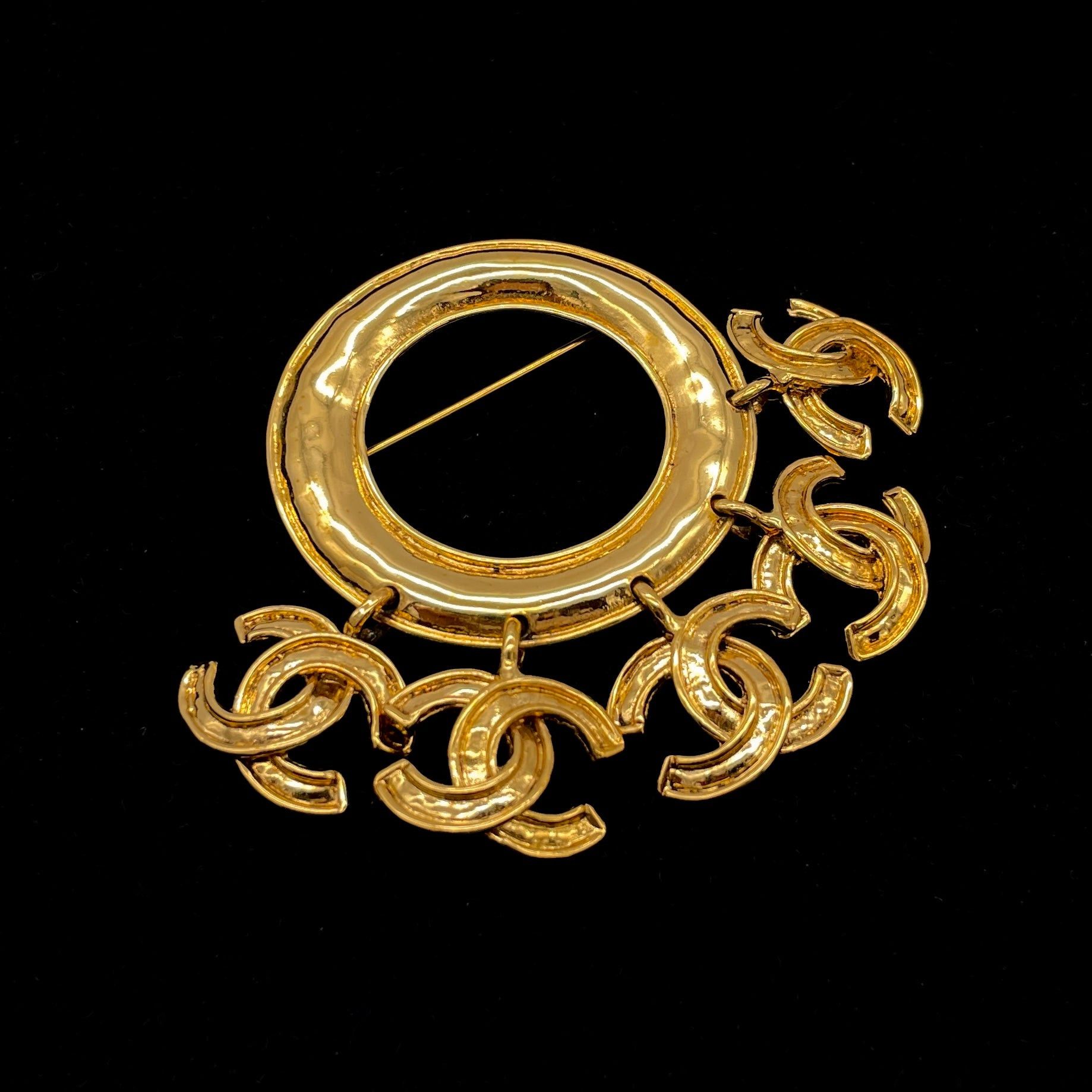 Chanel Chanel Coco Mark 5-Ring Brooch 94P Size ONE SIZE - 2 Thumbnail