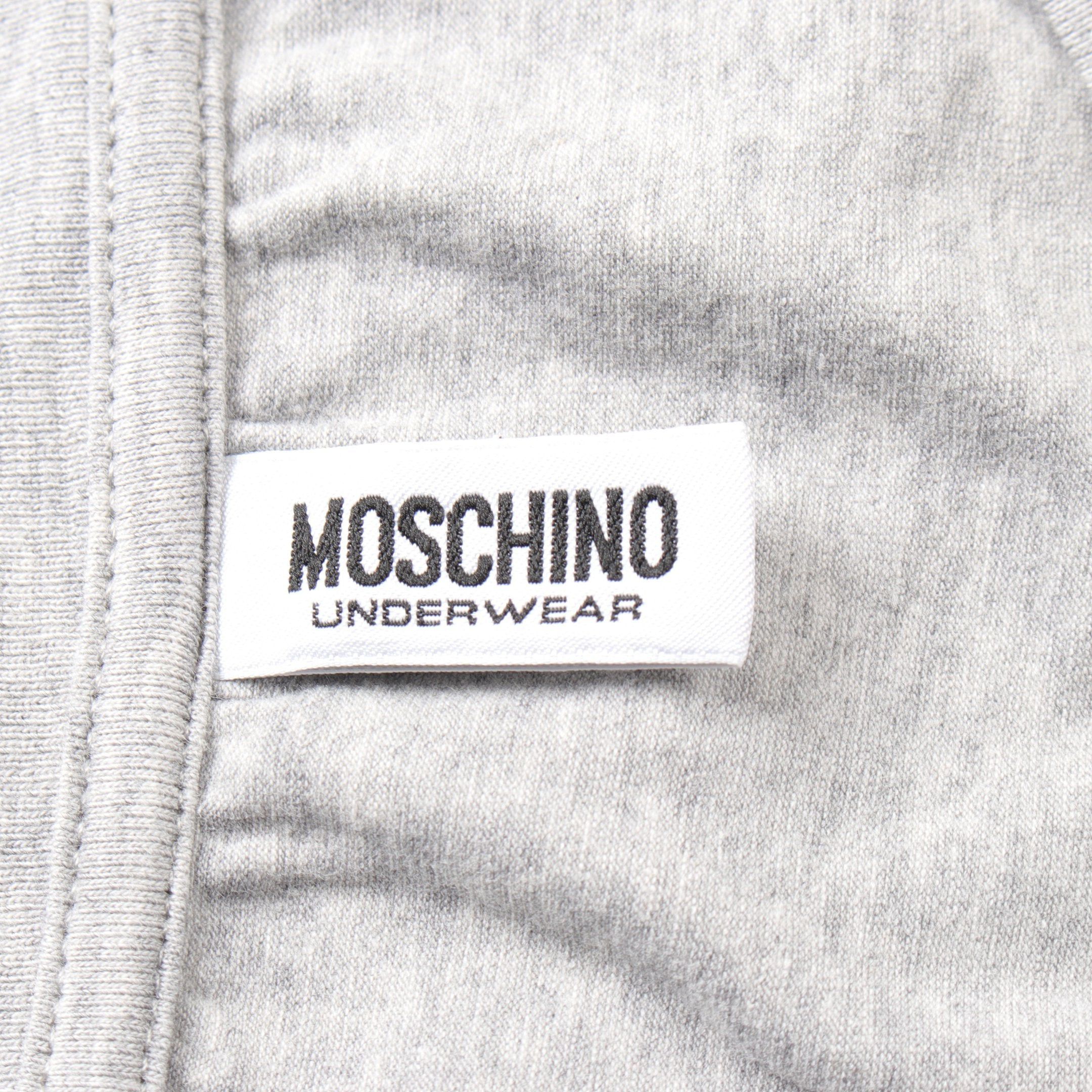 Moschino Moschino Teddy Bear T-Shirt Crew Neck Cotton Gray Size ONE SIZE - 3 Thumbnail
