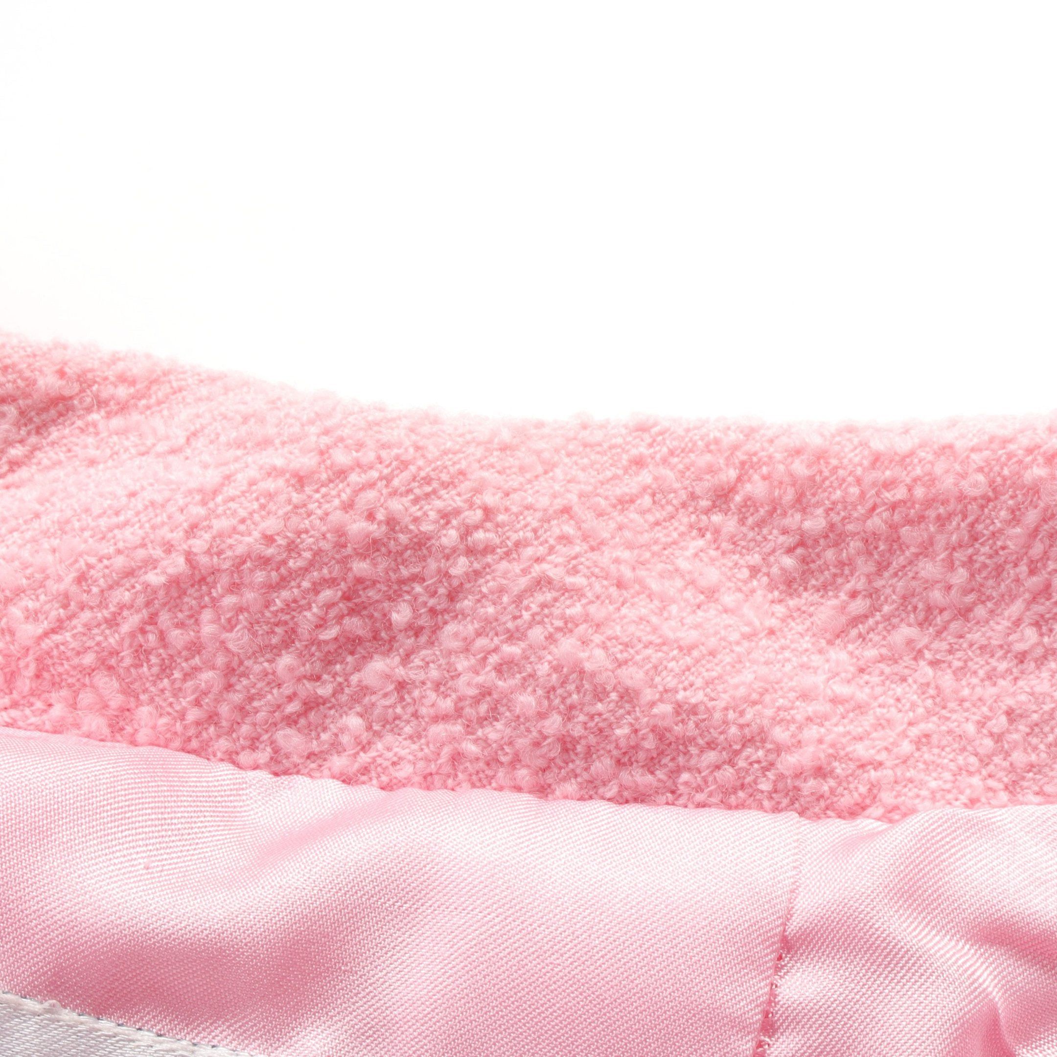 Chanel Chanel Cocomark Button Tweed Skirt Suit Set Up Wool Pink 96P Size ONE SIZE - 9 Thumbnail