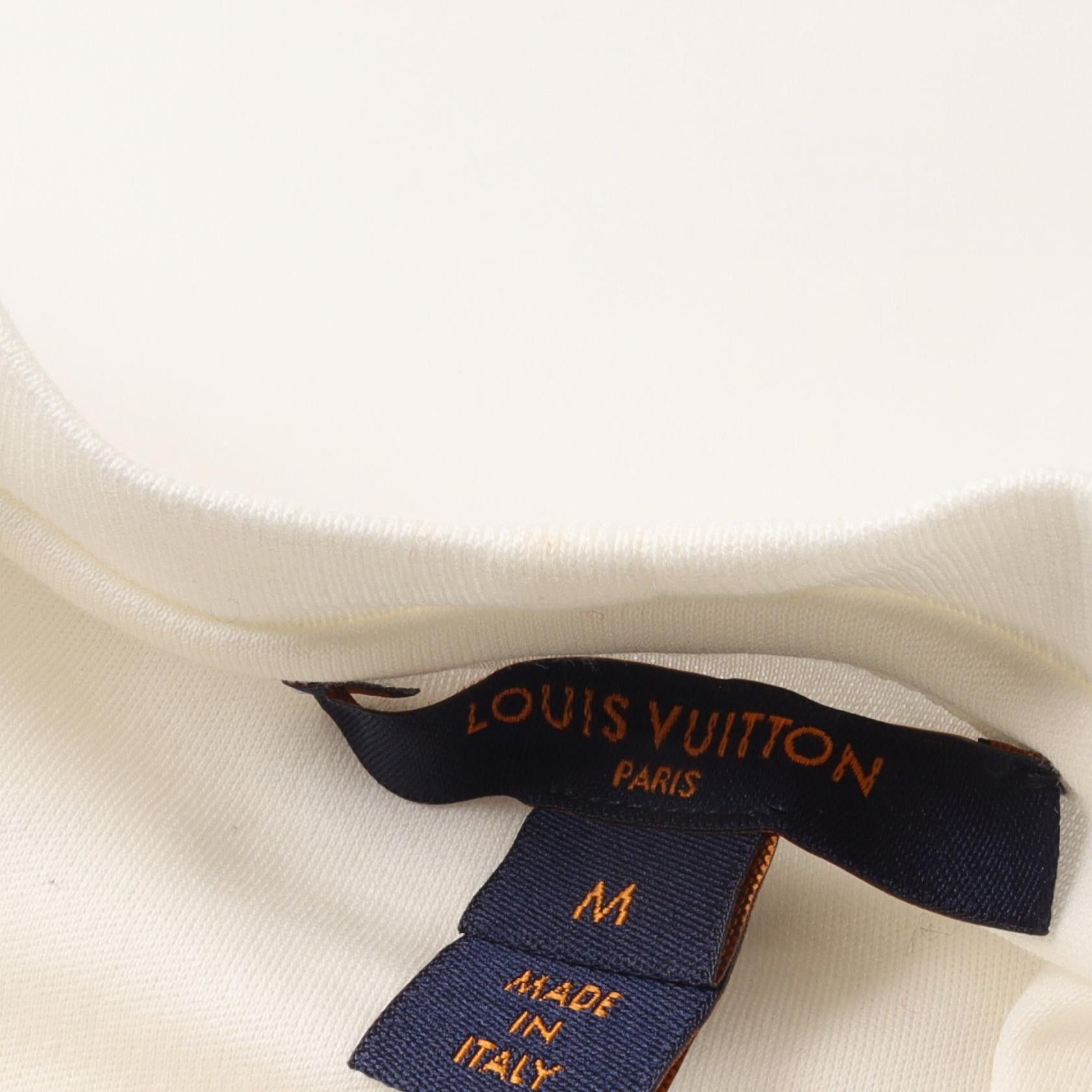 Louis Vuitton Louis Vuitton Louis Vuitton * Kansai Yamamoto Kabuki T-Shirt Sequin Cotton Off White Multicolor 2018 Resort Collection Japan Limited Size ONE SIZE - 7 Thumbnail