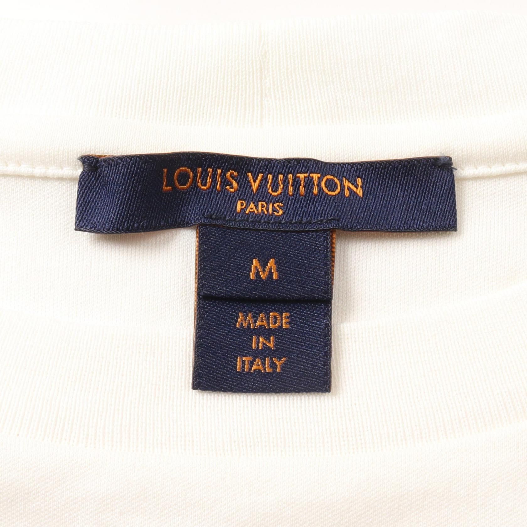 Louis Vuitton Louis Vuitton Louis Vuitton * Kansai Yamamoto Kabuki T-Shirt Sequin Cotton Off White Multicolor 2018 Resort Collection Japan Limited Size ONE SIZE - 3 Thumbnail