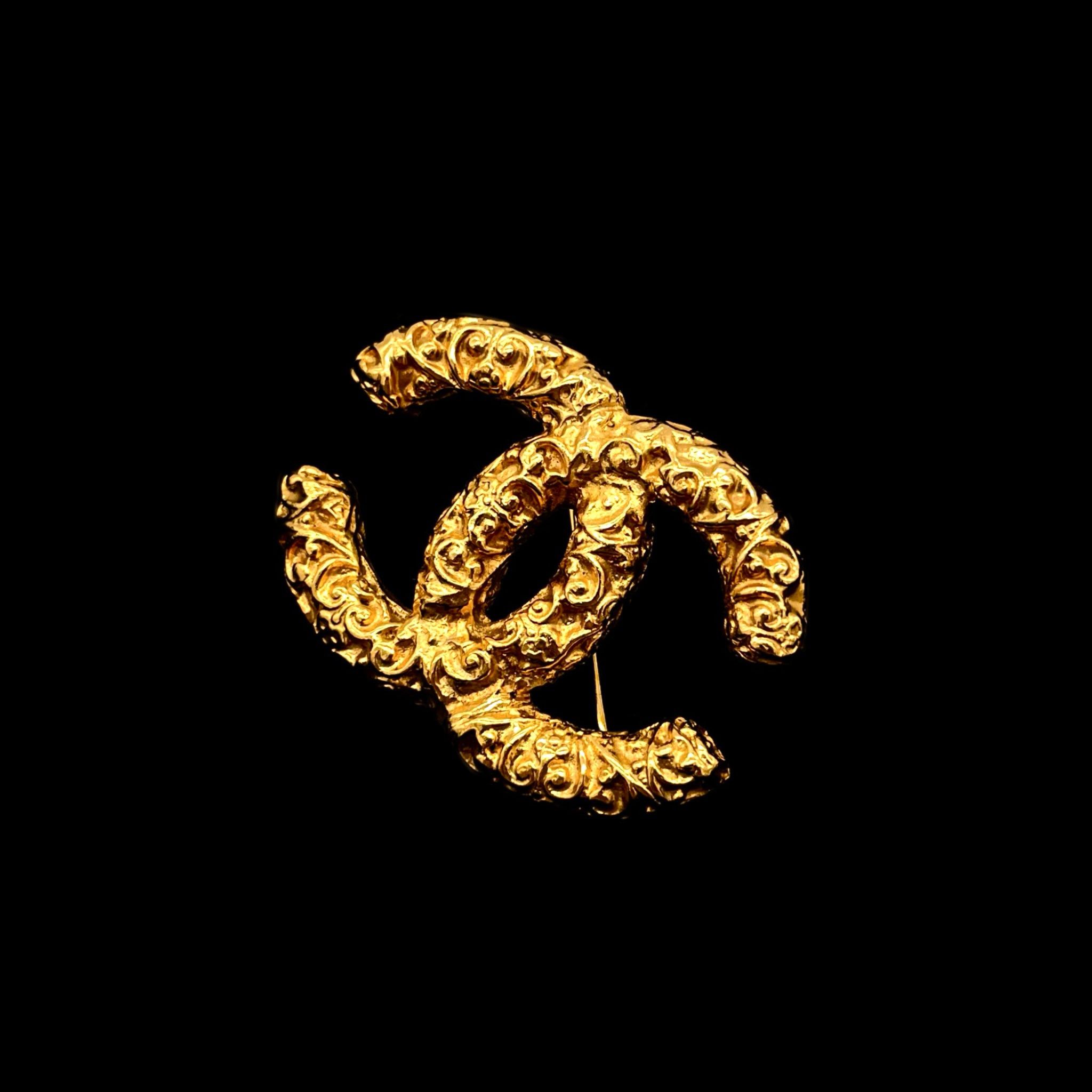 Chanel Chanel Coco Mark Lava Brooch Pm 93A Size ONE SIZE - 4 Thumbnail