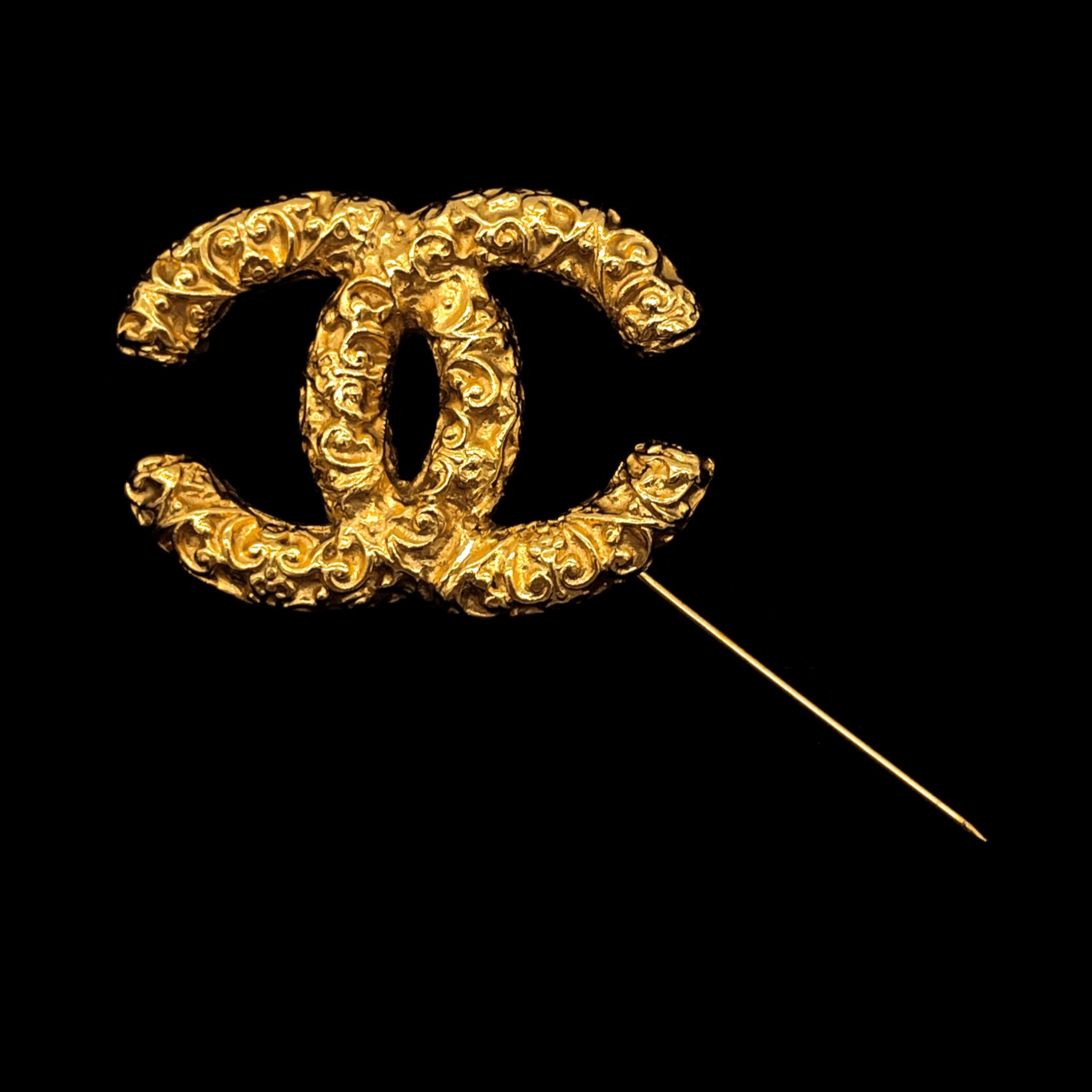 Chanel Chanel Coco Mark Lava Brooch Pm 93A Size ONE SIZE - 5 Thumbnail