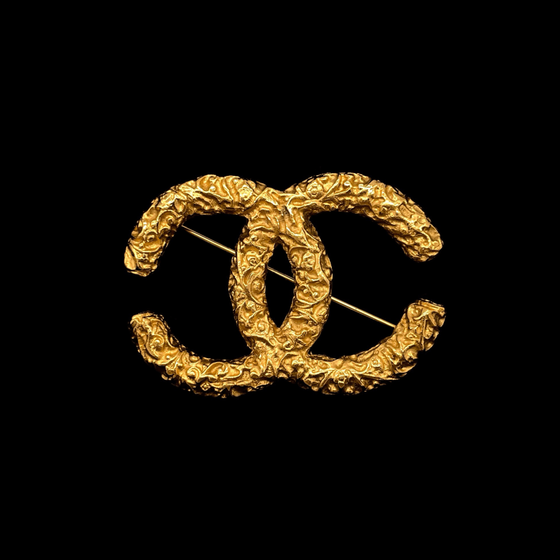 Chanel Chanel Lava Coco Mark Brooch Gm Size ONE SIZE - 2 Thumbnail