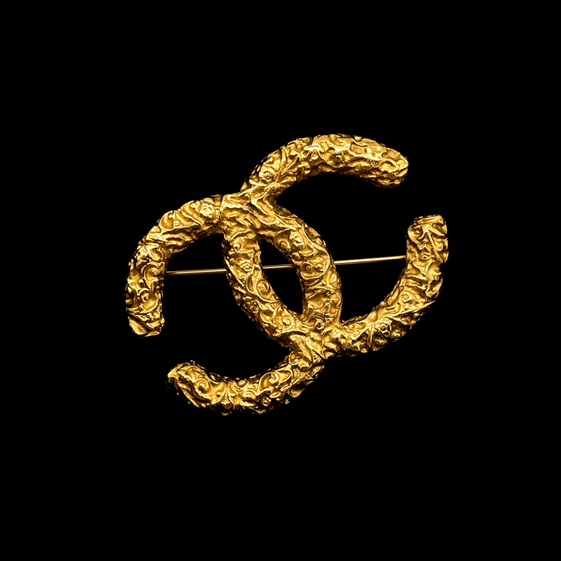 Chanel Chanel Lava Coco Mark Brooch Gm Size ONE SIZE - 3 Thumbnail