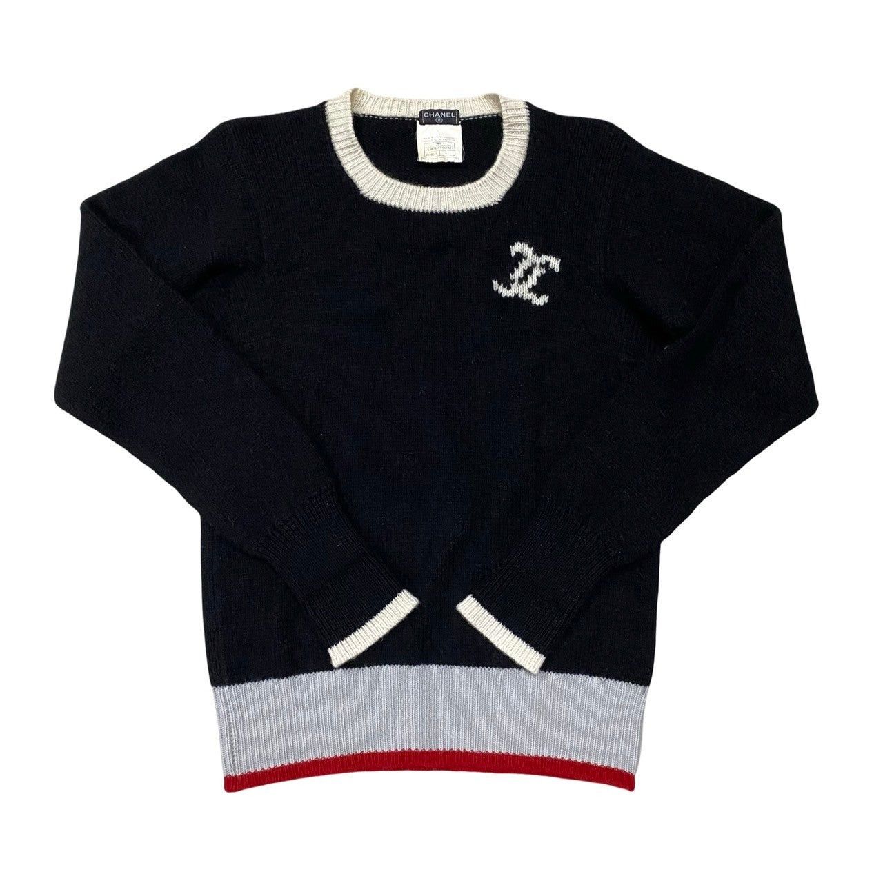 Chanel Chanel Black Cashmere Size ONE SIZE - 2 Thumbnail
