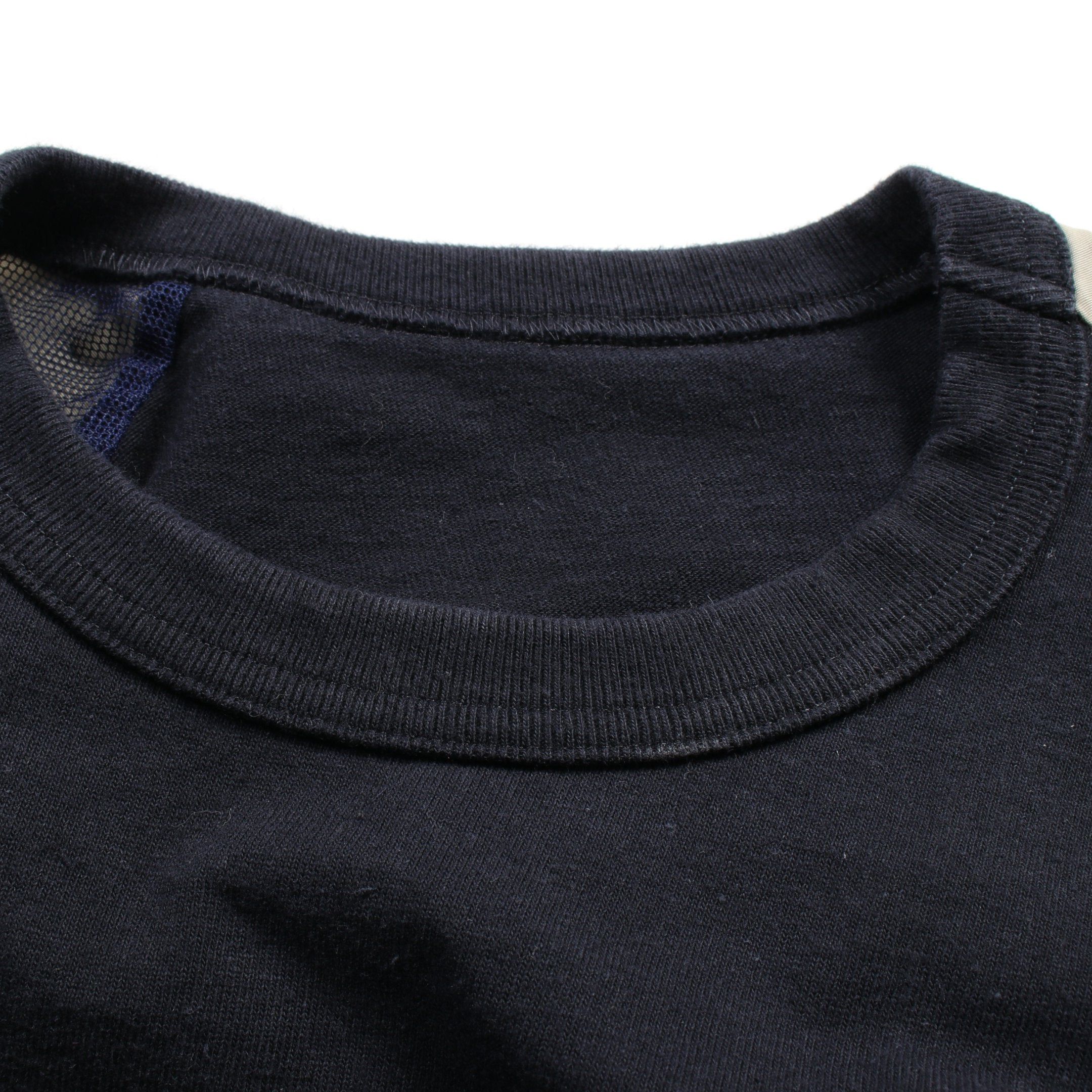 Sacai Sacai Nylon Twill * Cotton Jersey T-Shirt Docking Navy Gray Beige 24Ss Size ONE SIZE - 5 Thumbnail