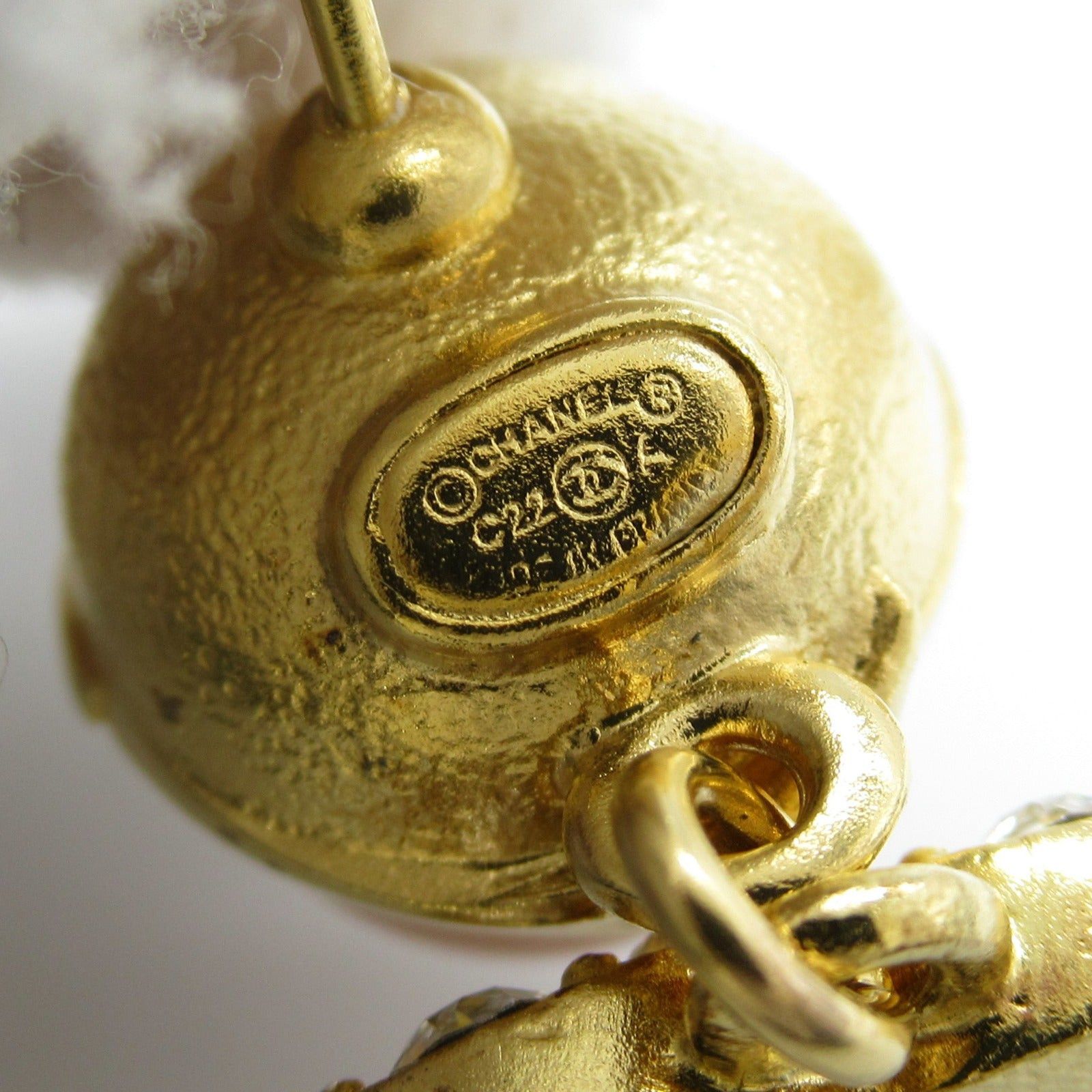 Chanel Chanel Coco Mark Earrings Gp (Gold Plated) Stone Pink Gold Size ONE SIZE - 4 Thumbnail