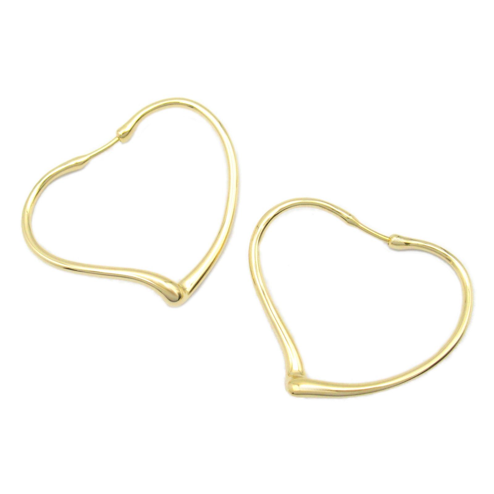 Tiffany & Co. Tiffany Co Open Heart Hoop Earrings Small K18 (Yellow Gold) Gold Size ONE SIZE - 2 Thumbnail