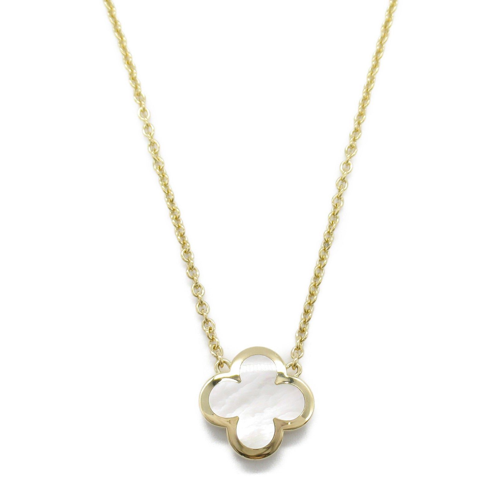 Van Cleef & Arpels Van Cleef Arpels Pure Alhambra Pendant Mother Of Pearl Necklace K18 (Yellow Gold) White Size ONE SIZE - 2 Thumbnail