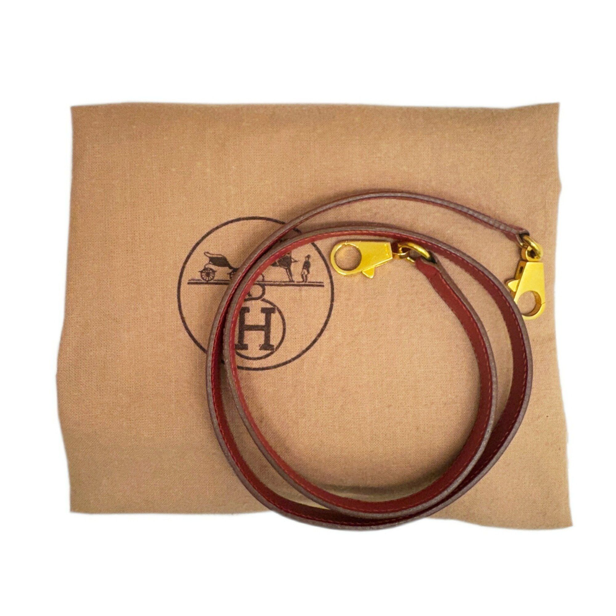 Hermes Hermes Handbag Shoulder Bag Bolide 35 Rouge Garance Khaki Box Calf Toile Officier 〇Y Stamp Manufactured in 1995 2way Women's Size ONE SIZE - 19 Thumbnail