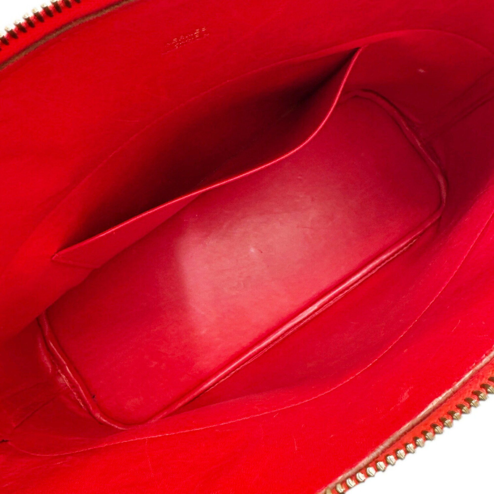Hermes Hermes Handbag Shoulder Bag Bolide 35 Rouge Garance Khaki Box Calf Toile Officier 〇Y Stamp Manufactured in 1995 2way Women's Size ONE SIZE - 18 Thumbnail