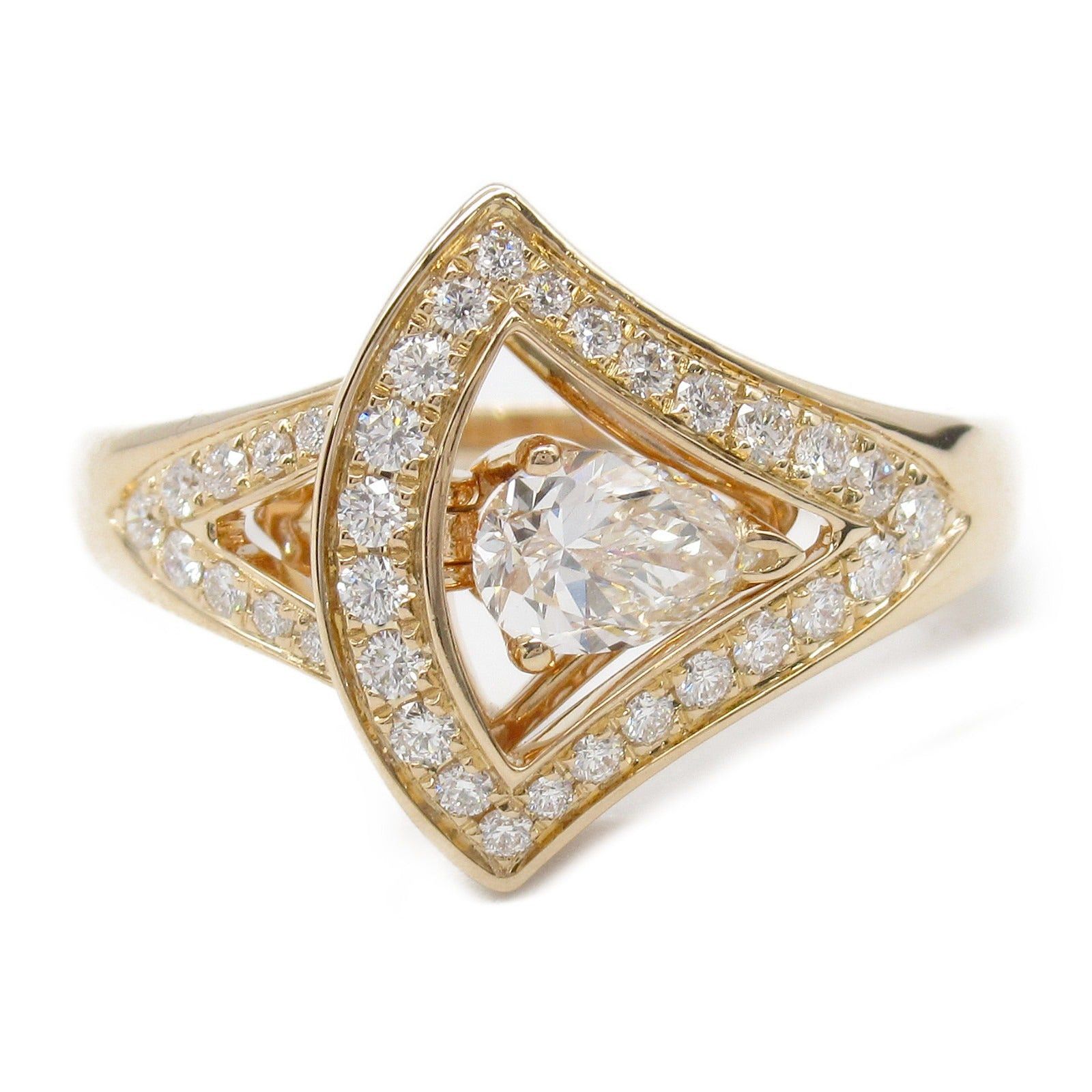 Bvlgari Bvlgari Diva Dream Pear Shape Ring K18Pg (Pink Gold) Diamond Clear Size ONE SIZE - 2 Thumbnail