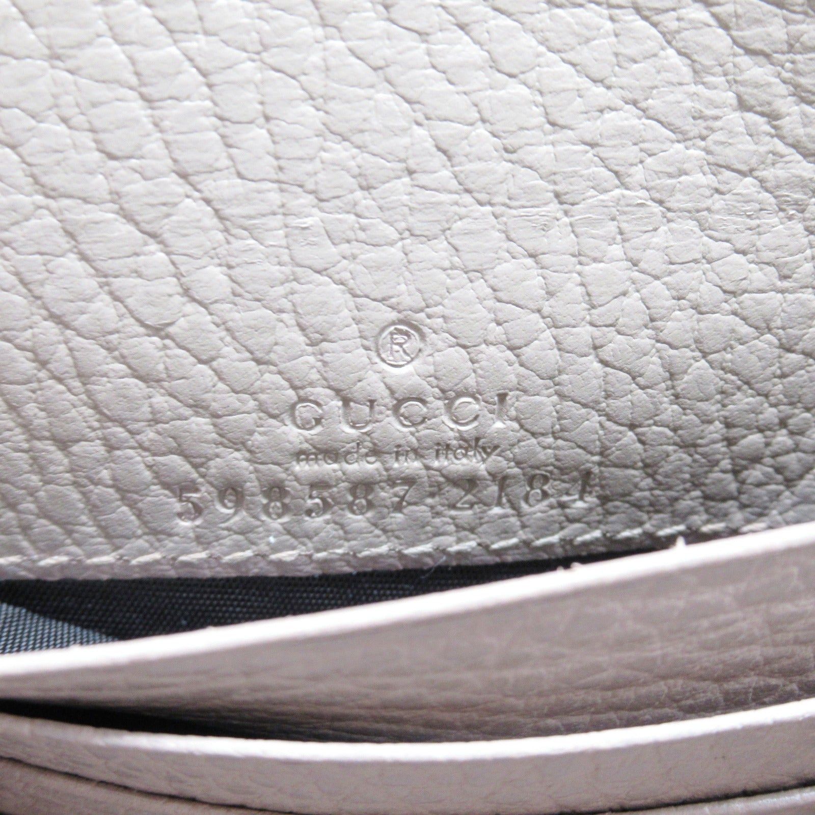 Gucci Gucci Double G Bi-Fold Wallet Leather Beige Size ONE SIZE - 6 Thumbnail