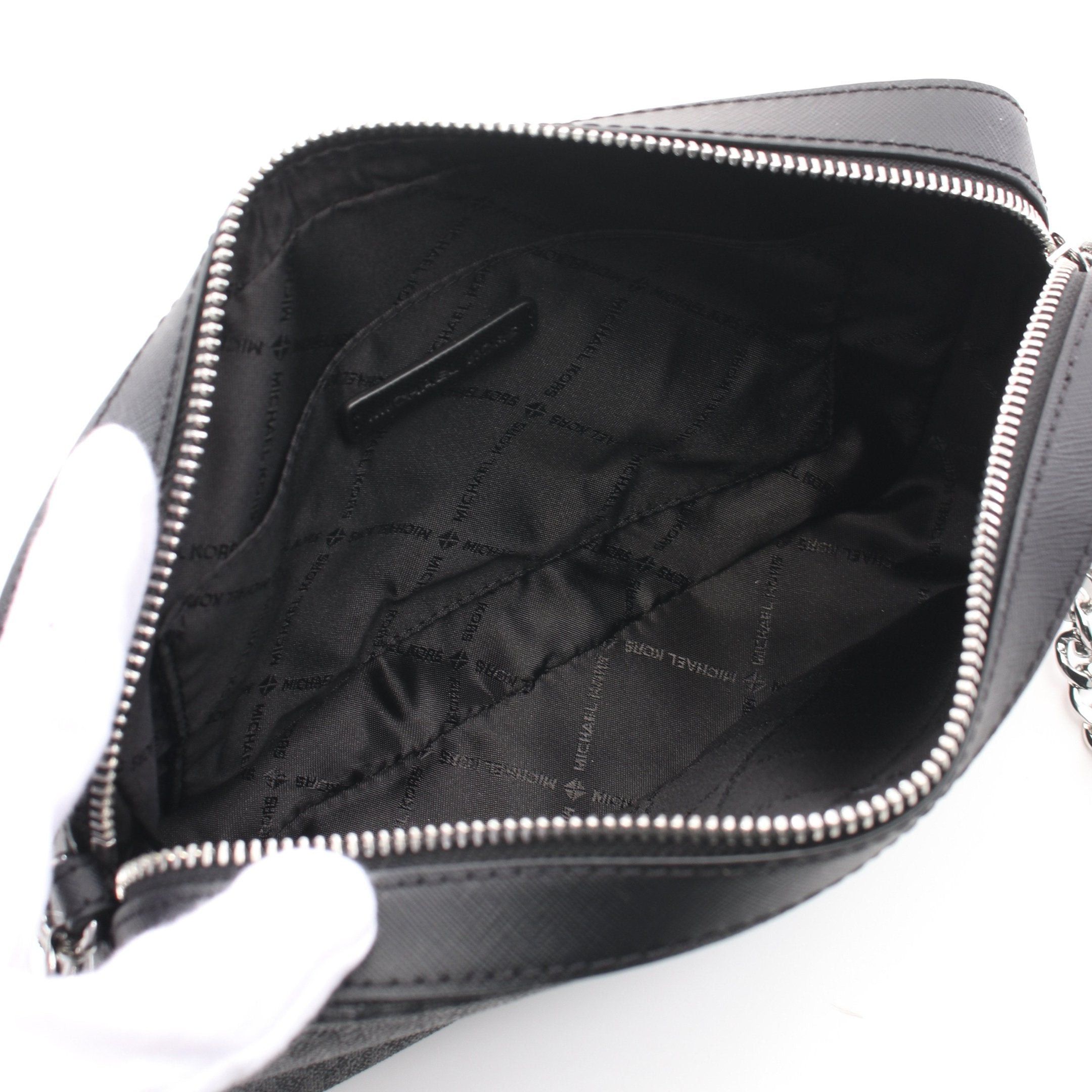 Michael Kors Michael Kors Jet Set Item Items Mk Signature Chain Shoulder Bag Leather Black Size ONE SIZE - 3 Thumbnail