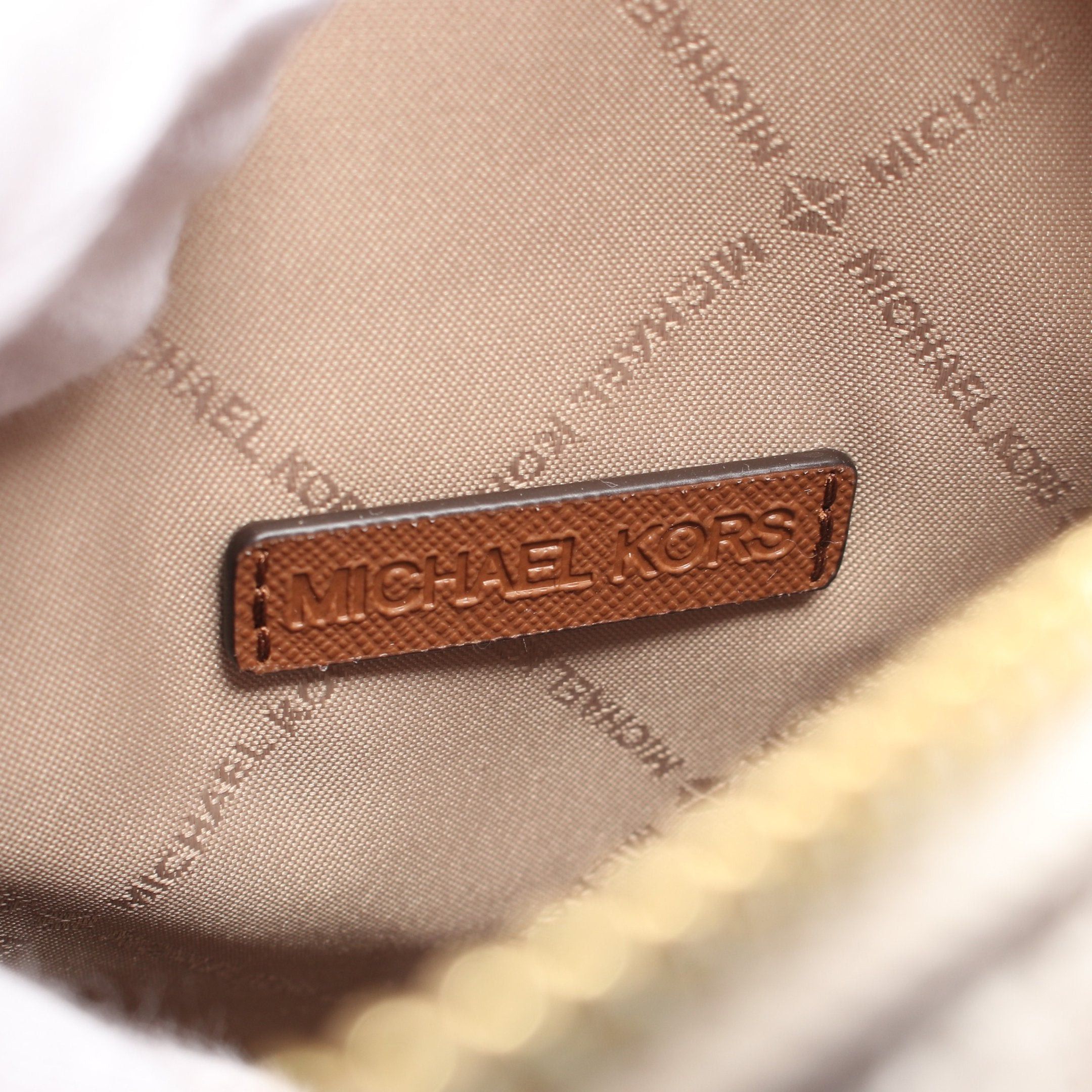 Michael Kors Michael Kors Jet Set Travel Chain Shoulder Bag Leather White Light Brown Size ONE SIZE - 4 Thumbnail