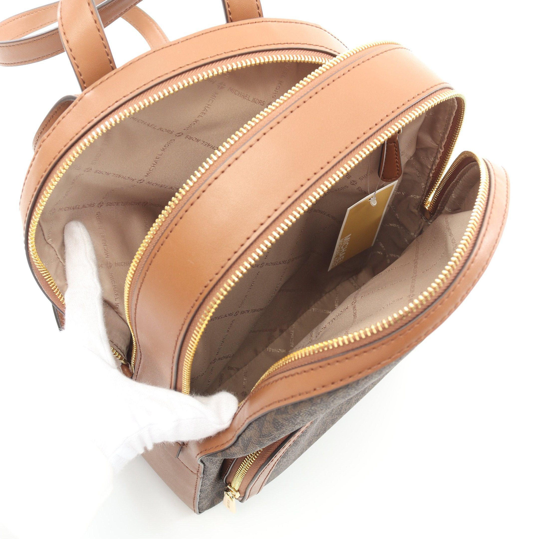 Michael Kors Michael Kors Jaycee Backpack Rucksack Leather Dark Brown Size ONE SIZE - 3 Thumbnail