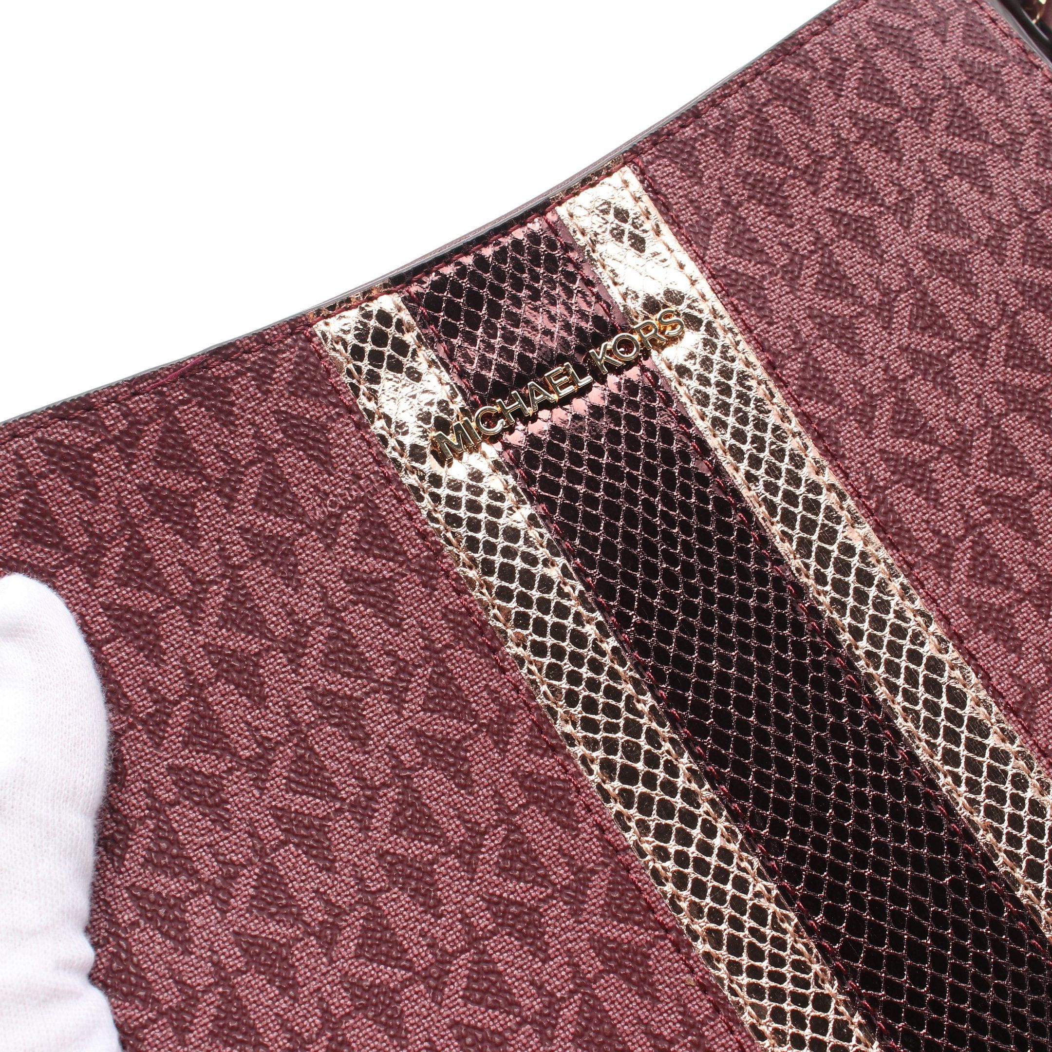 Michael Kors Michael Kors Jet Set Travel Small Shoulder Bag Leather Bordeaux Size ONE SIZE - 5 Thumbnail