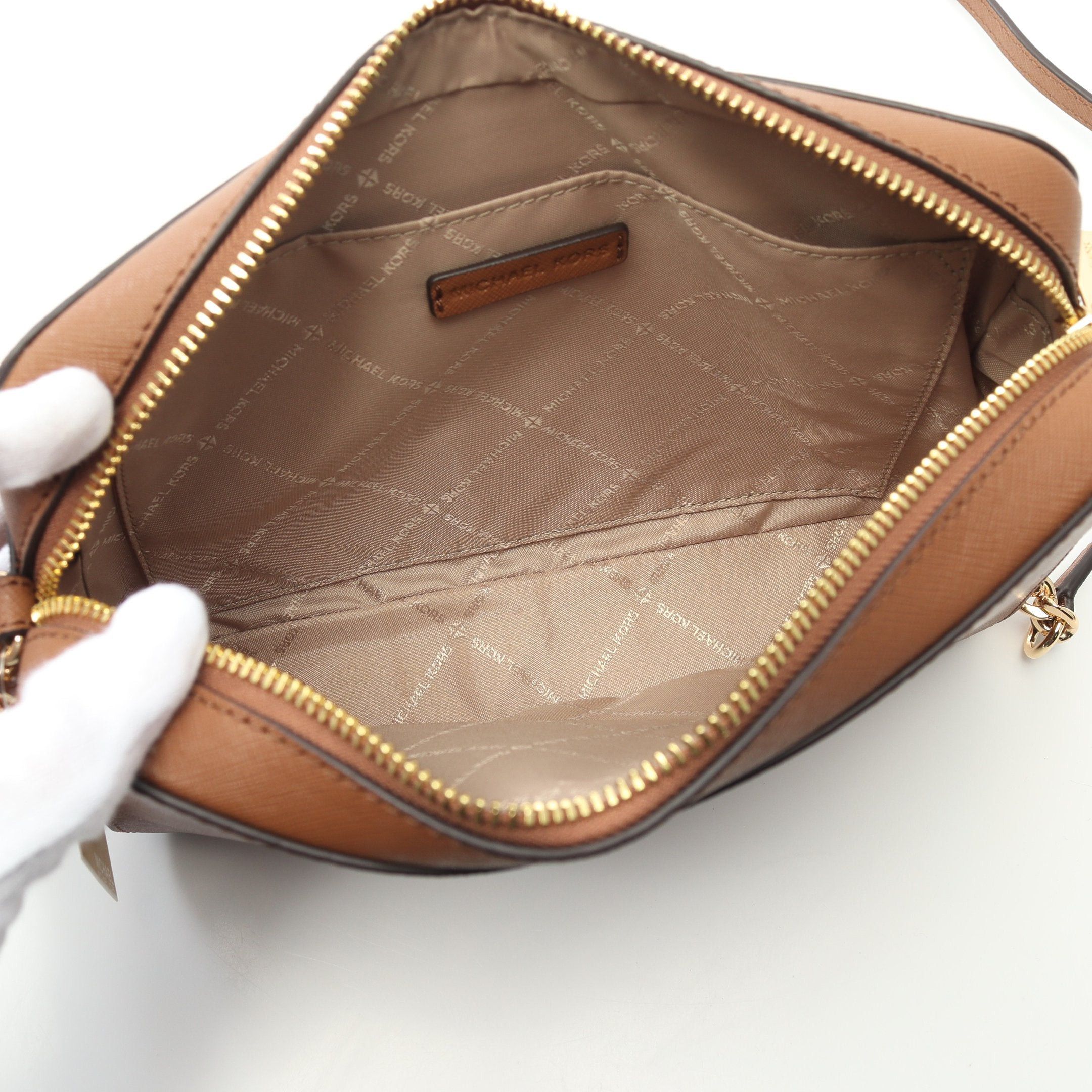 Michael Kors Michael Kors Jet Set Lg Ew Cross Body Chain Shoulder Bag Leather Brown Size ONE SIZE - 3 Thumbnail