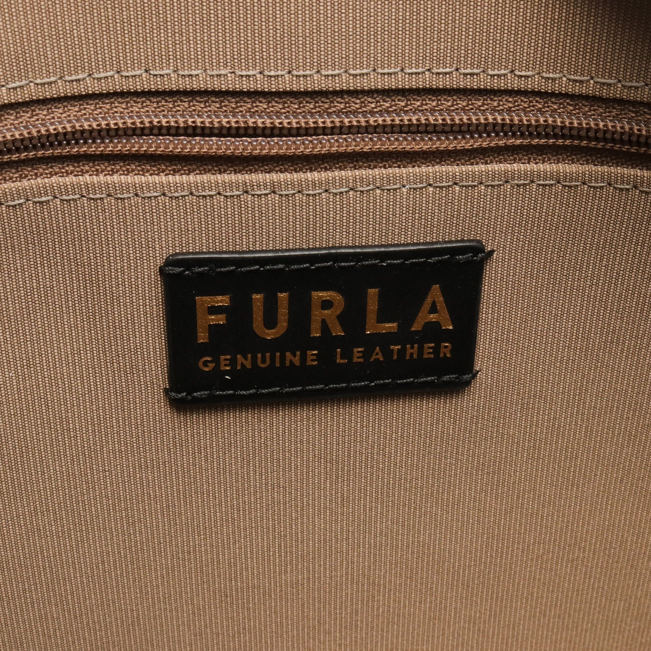 Furla Furla Classic Handbag Tote Bag Leather Gray Brown Size ONE SIZE - 4 Thumbnail