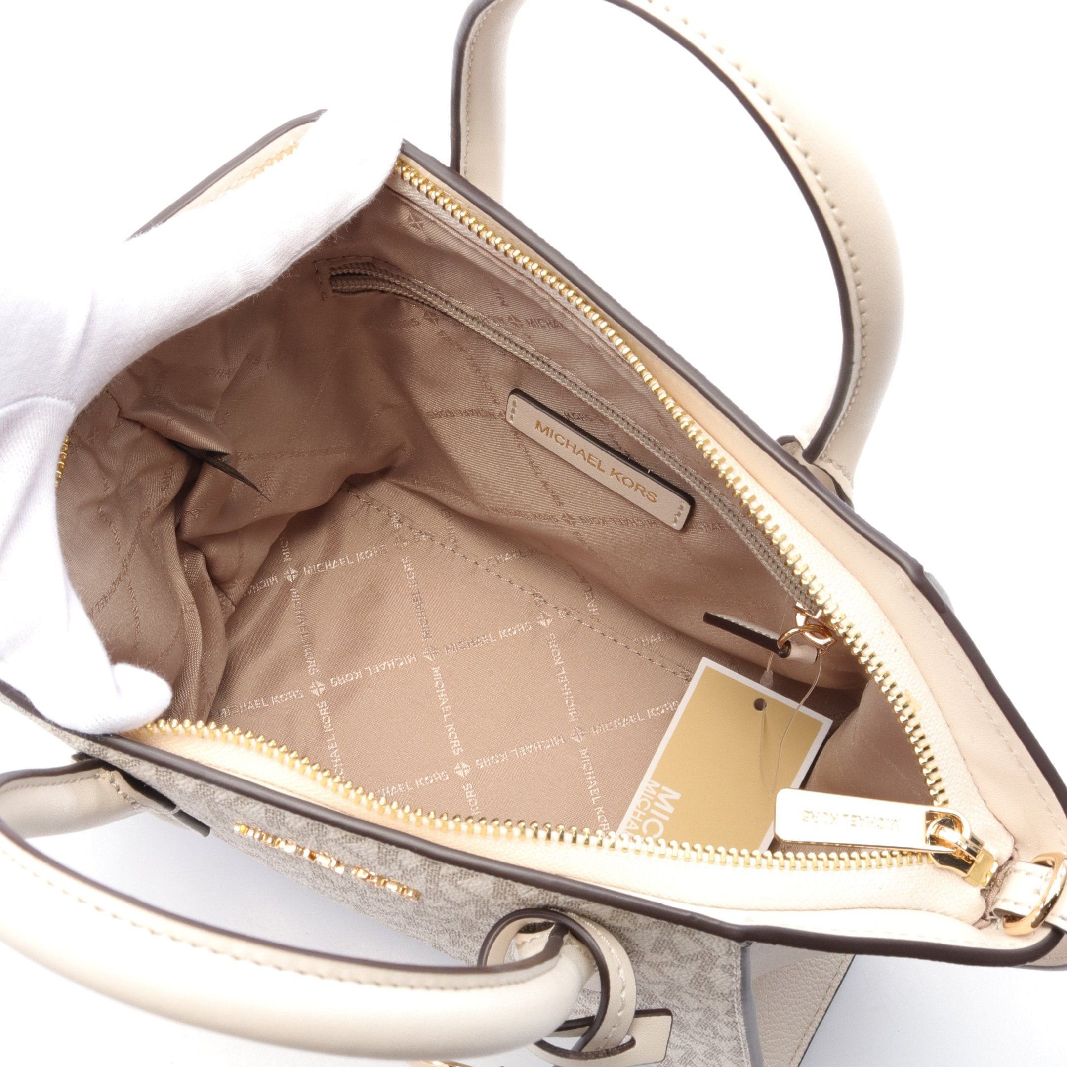 Michael Kors Michael Kors Avril Handbag Leather White Size ONE SIZE - 3 Thumbnail