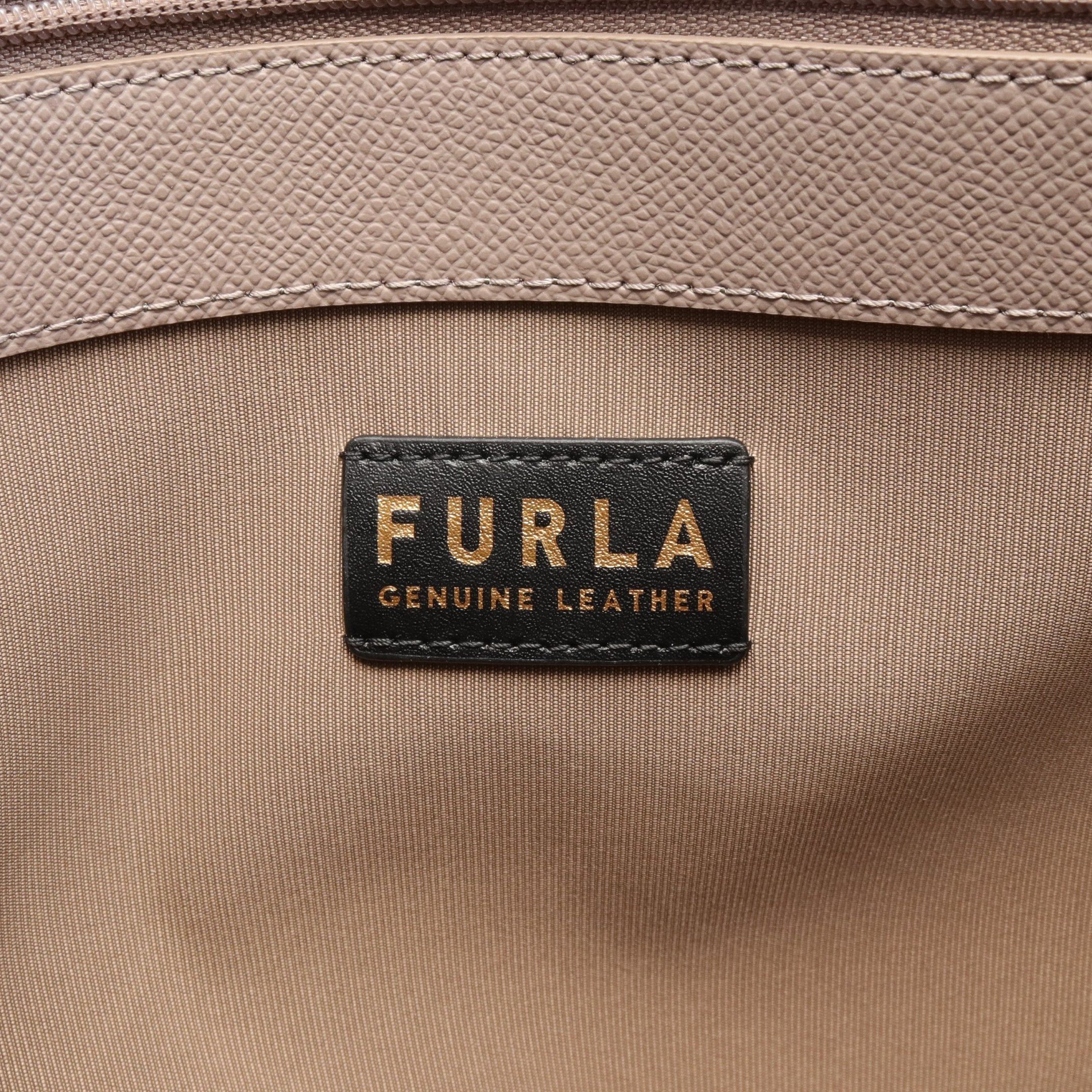 Furla Furla Classic Shoulder Bag Tote Leather Gray Brown Size ONE SIZE - 4 Thumbnail
