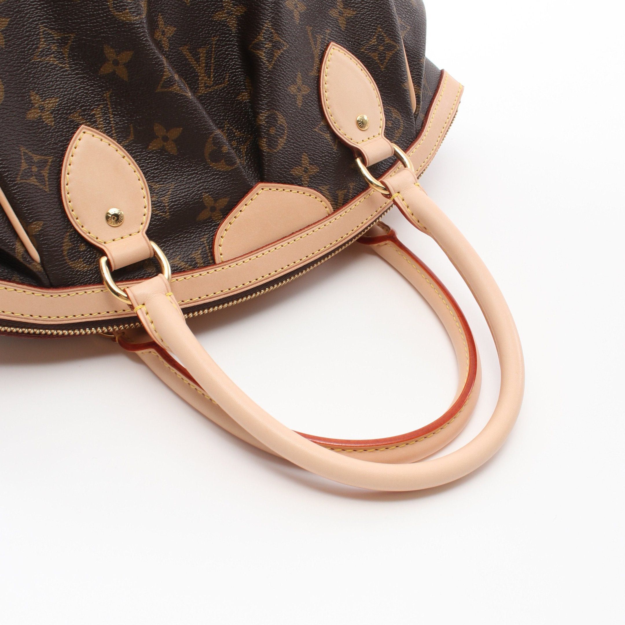 Louis Vuitton Louis Vuitton Tivoli Pm Monogram Handbag Leather Brown Size ONE SIZE - 7 Thumbnail