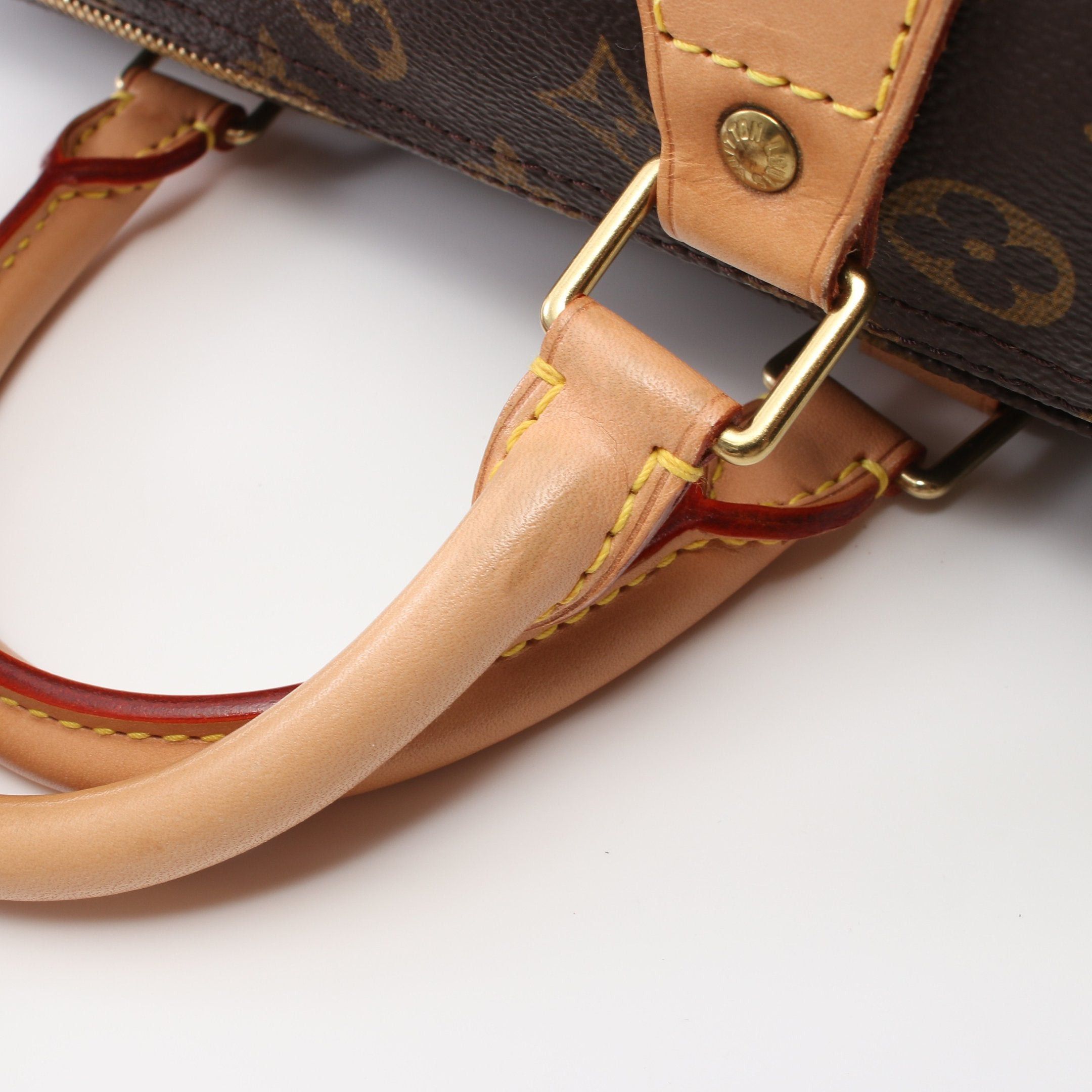 Louis Vuitton Louis Vuitton Speedy 30 Monogram Handbag Leather Brown Size ONE SIZE - 6 Thumbnail