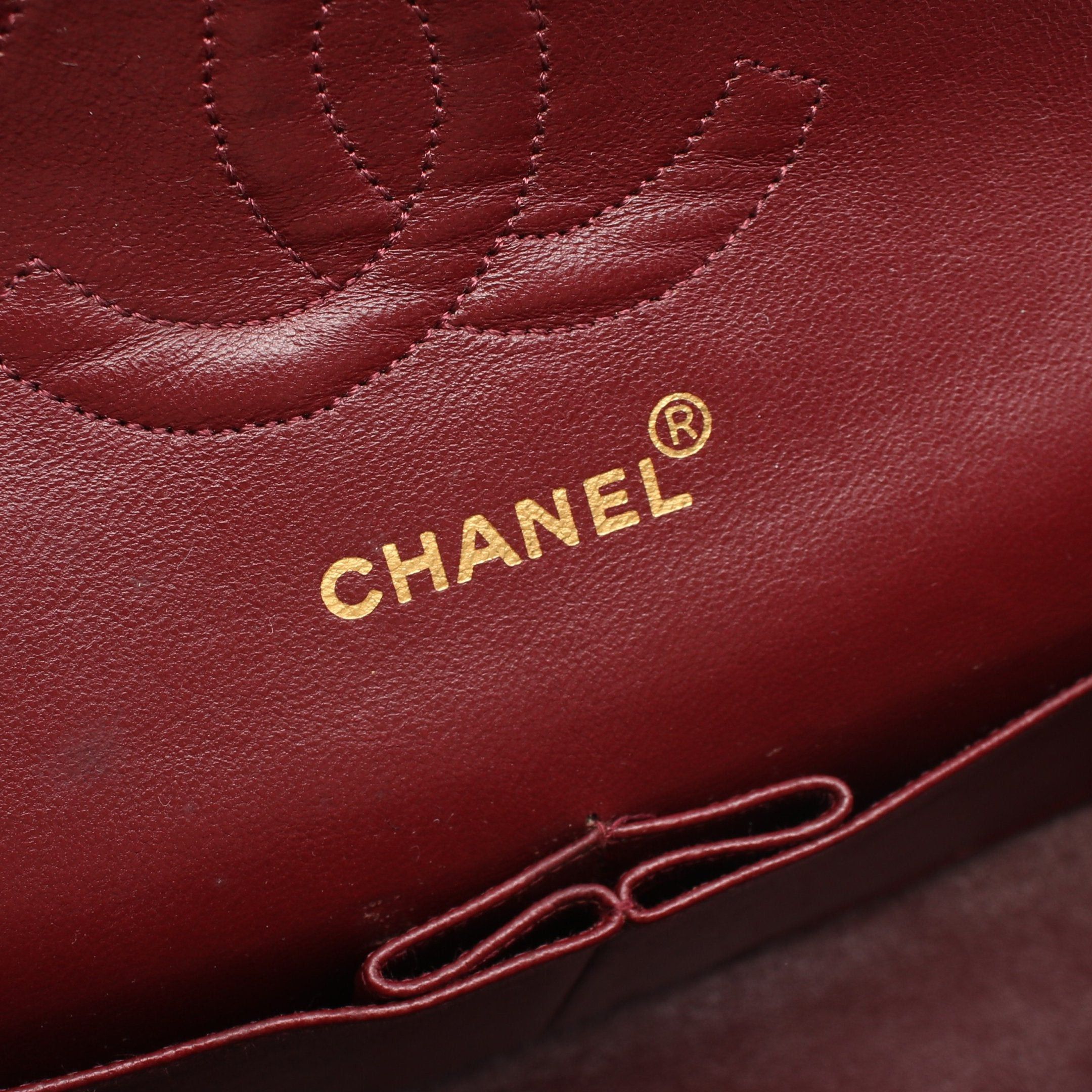 Chanel Chanel Matelasse Double Flap Chain Shoulder Bag Lambskin Navy Gold Hardware Size ONE SIZE - 4 Thumbnail