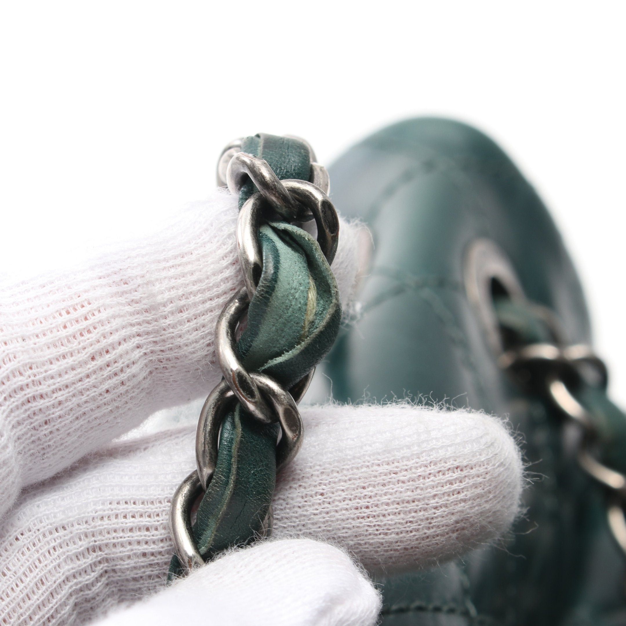 Chanel Chanel Matelasse Backpack Rucksack Calfskin Dark Green Antique Silver Hardware Size ONE SIZE - 6 Thumbnail