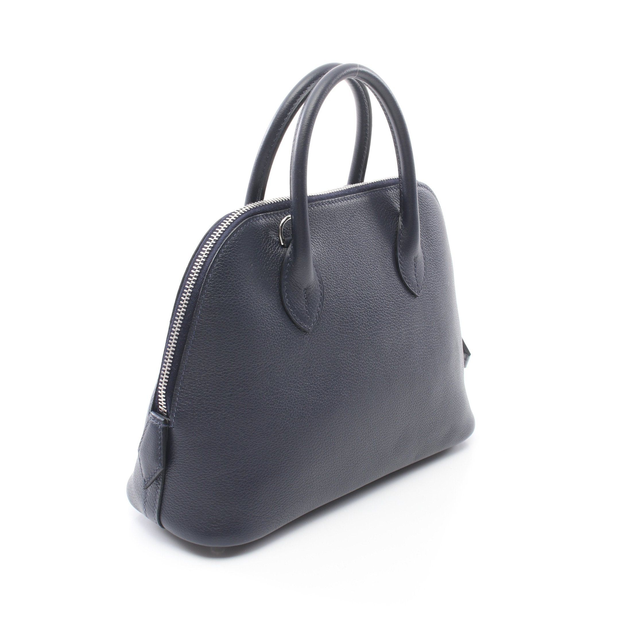 Hermes Hermes Bolide 1923 25 Bleu Nui Handbag Evercolor Navy Silver Hardware B Stamp Size ONE SIZE - 2 Thumbnail