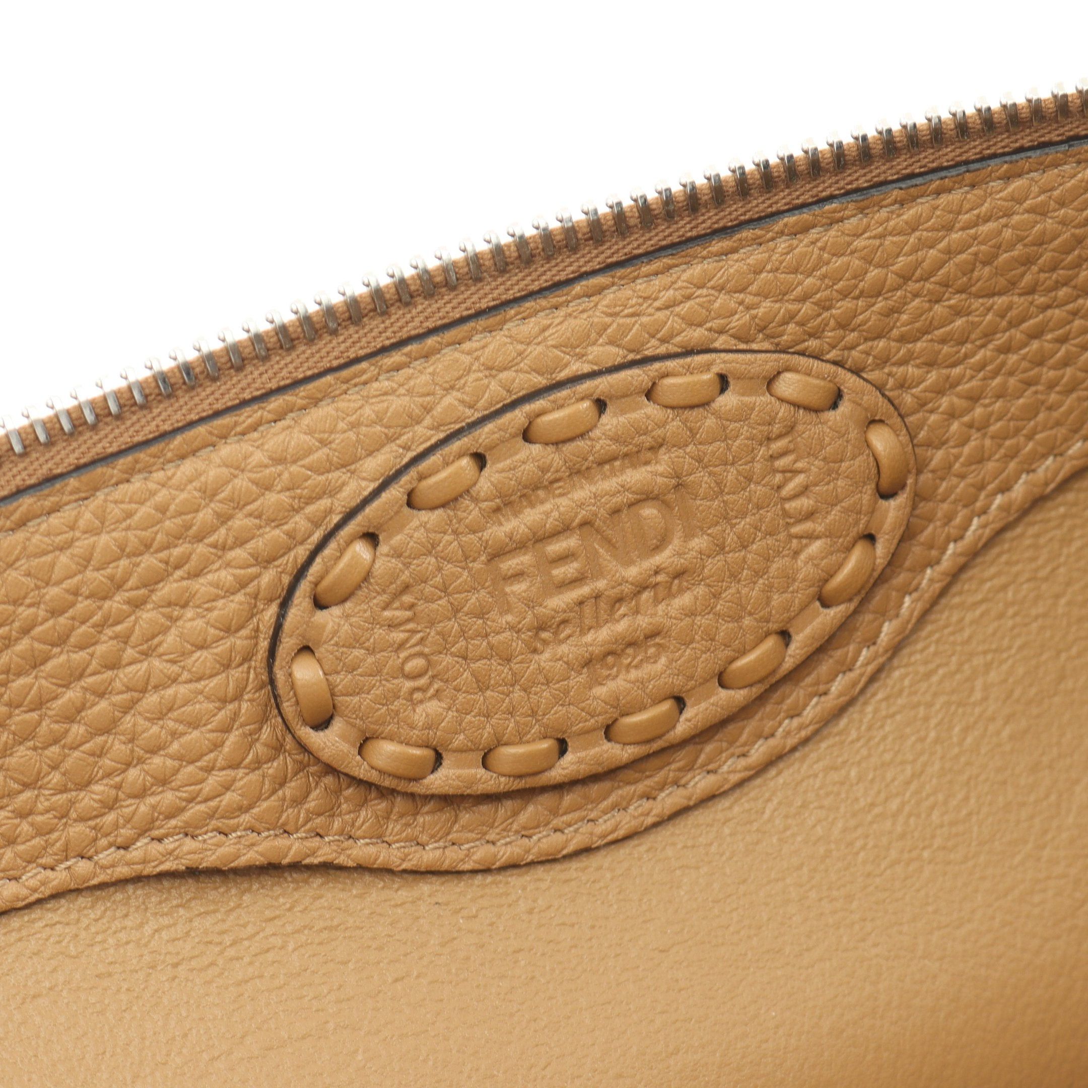 Fendi Fendi Bi The Way Selleria Large Handbag Leather Light Brown Size ONE SIZE - 4 Thumbnail