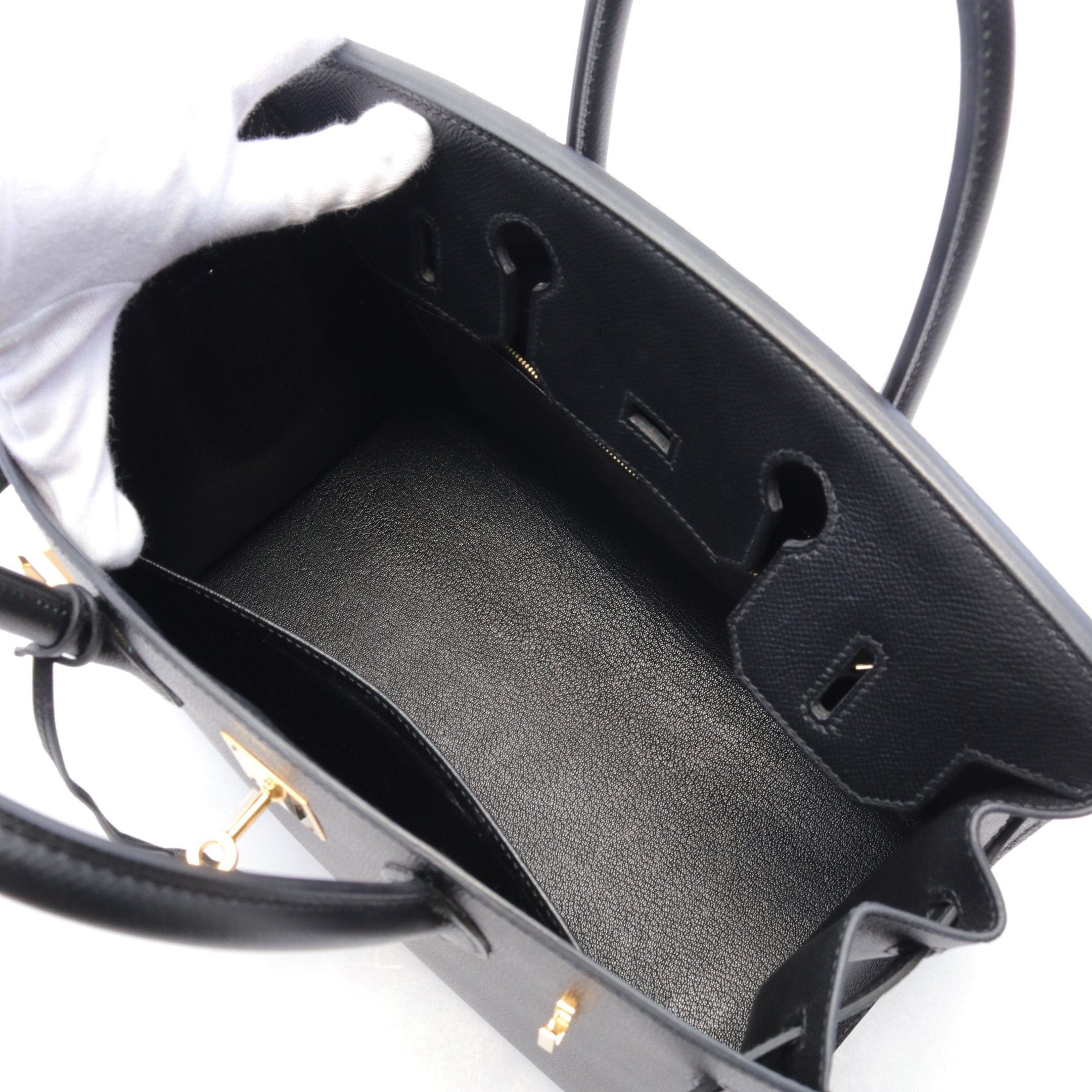 Hermes Hermes Birkin 30 Serie Handbag Veau Epsom Black Gold Hardware U Stamp Size ONE SIZE - 3 Thumbnail